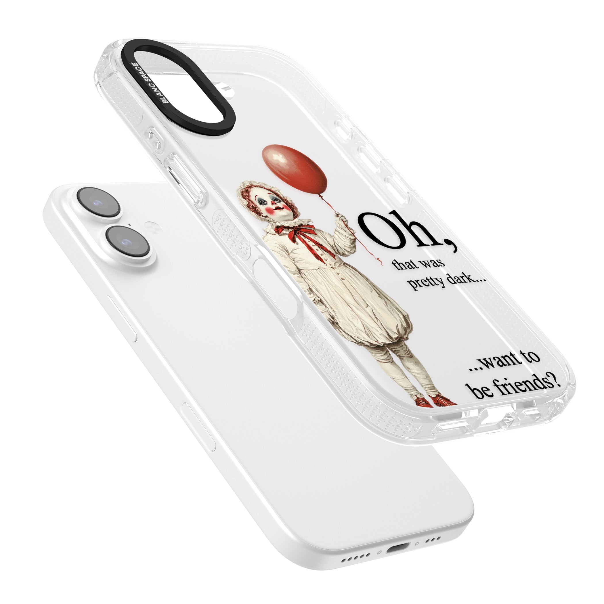 Want To Be Friends? iPhone 17 Impact Air Clear Phone Case Colours