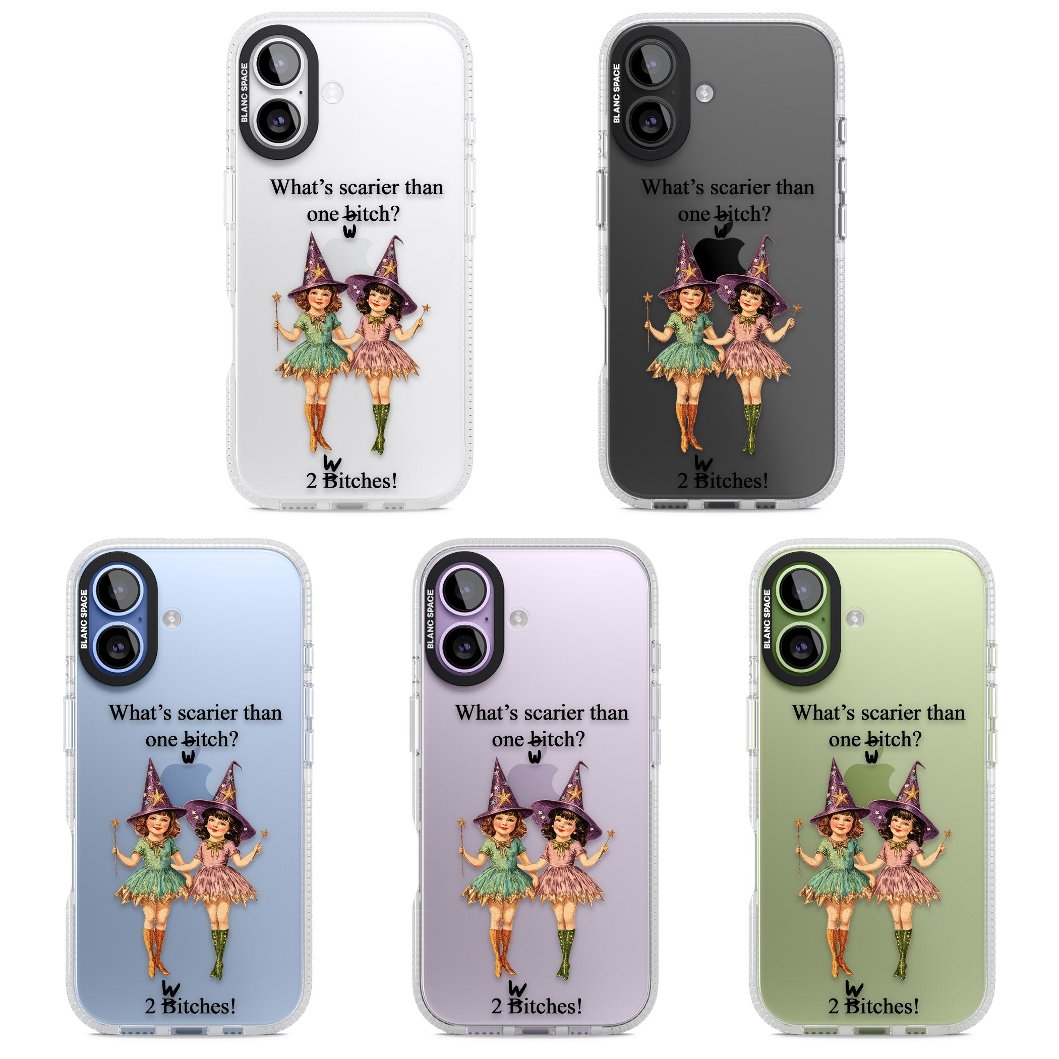 Two Witches iPhone 17 Impact Air Clear Phone Case APT Impact Protection