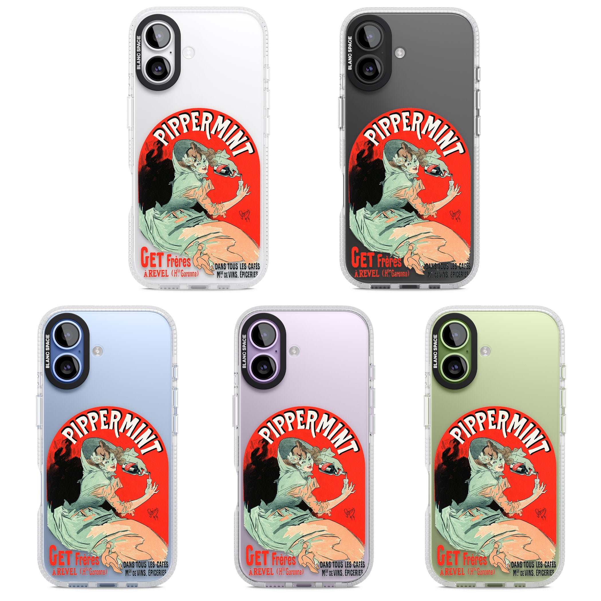 Pippermint Poster iPhone 17 Impact Air Clear Phone Case APT Impact Protection