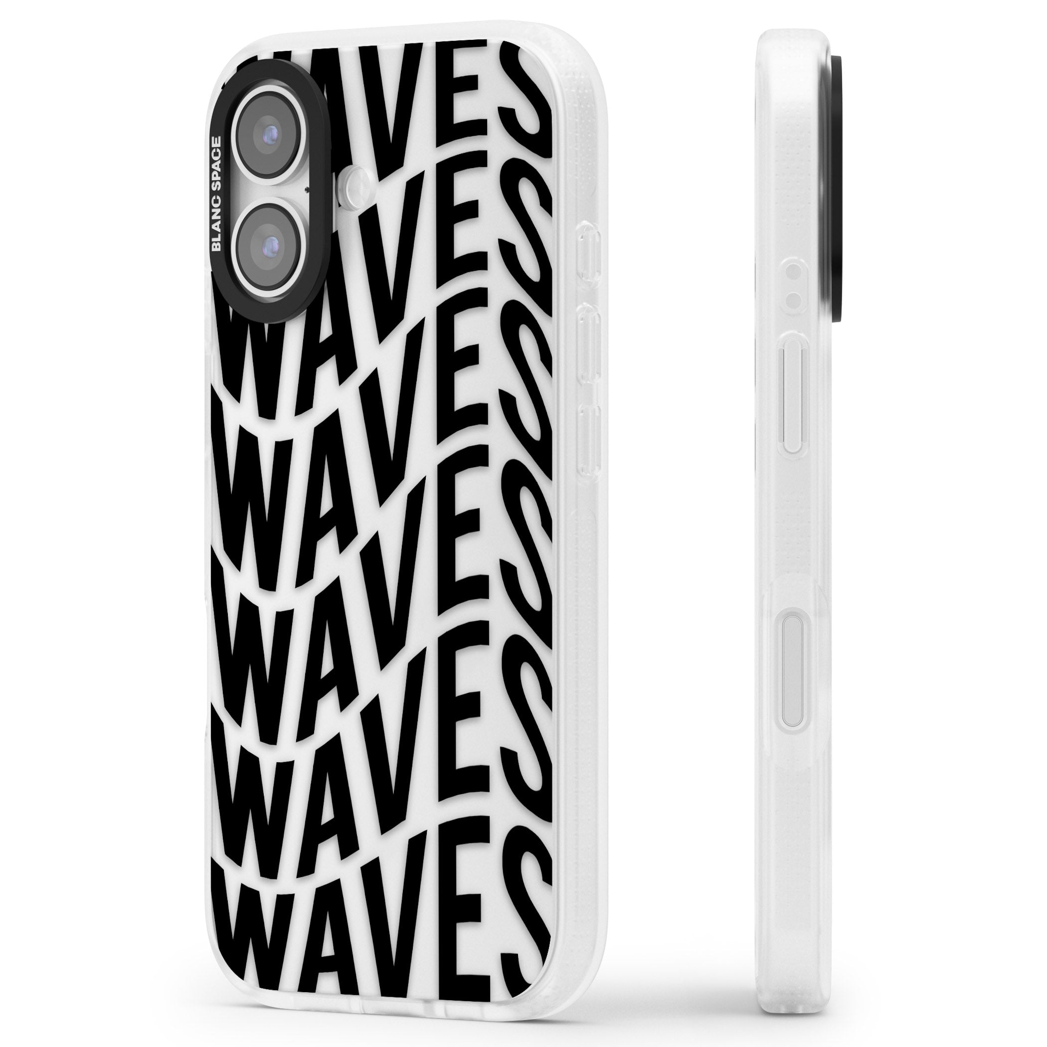 Waves iPhone 17 Impact Air Clear Phone Case Side Profile