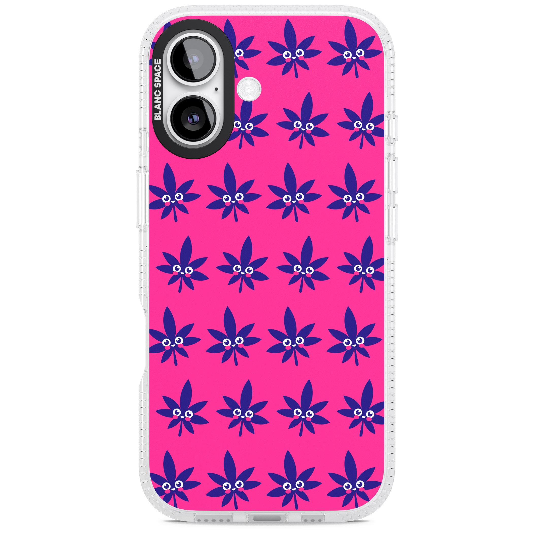Pink Sativa iPhone 17 Impact Air Clear Phone Case