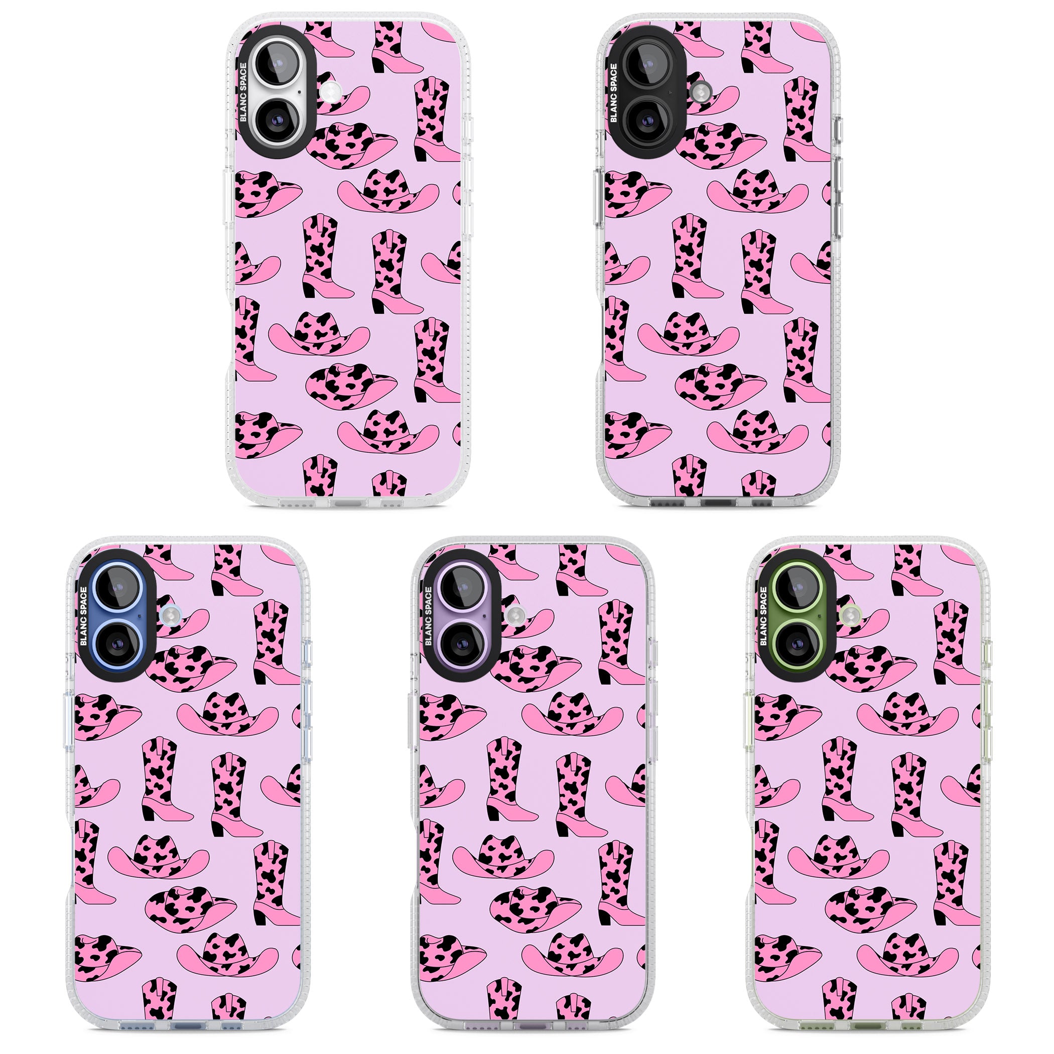 Cow Girl Pattern iPhone 17 Impact Air Clear Phone Case APT Impact Protection