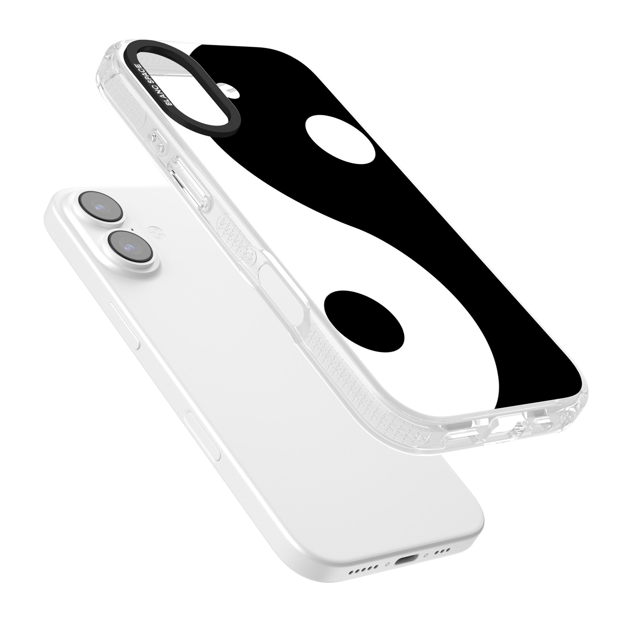 Large Yin Yang iPhone 17 Impact Air Clear Phone Case Colours