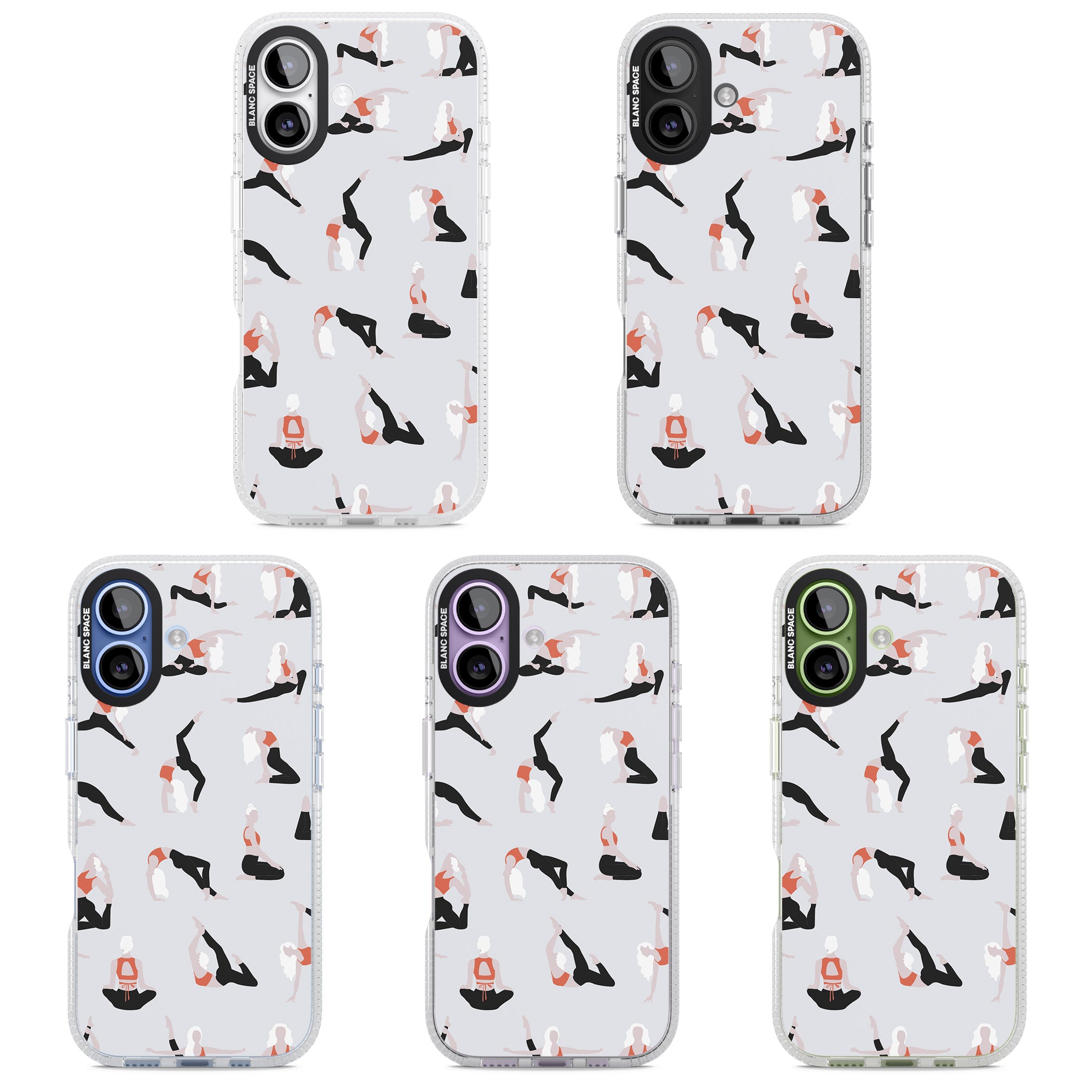 Yoga Poses Standard iPhone 17 Impact Air Clear Phone Case APT Impact Protection