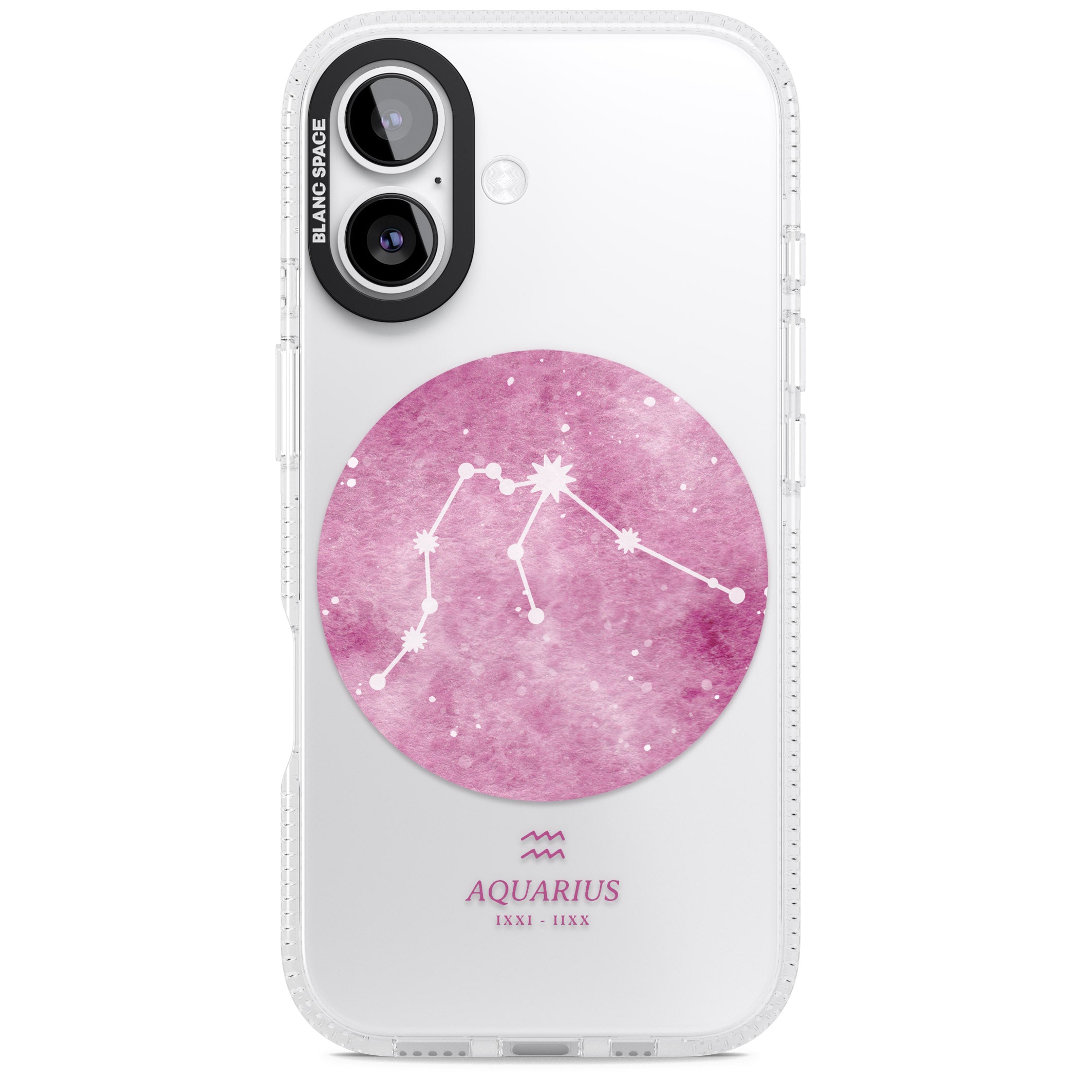 Aquarius Zodiac iPhone 17 Impact Air Clear Phone Case