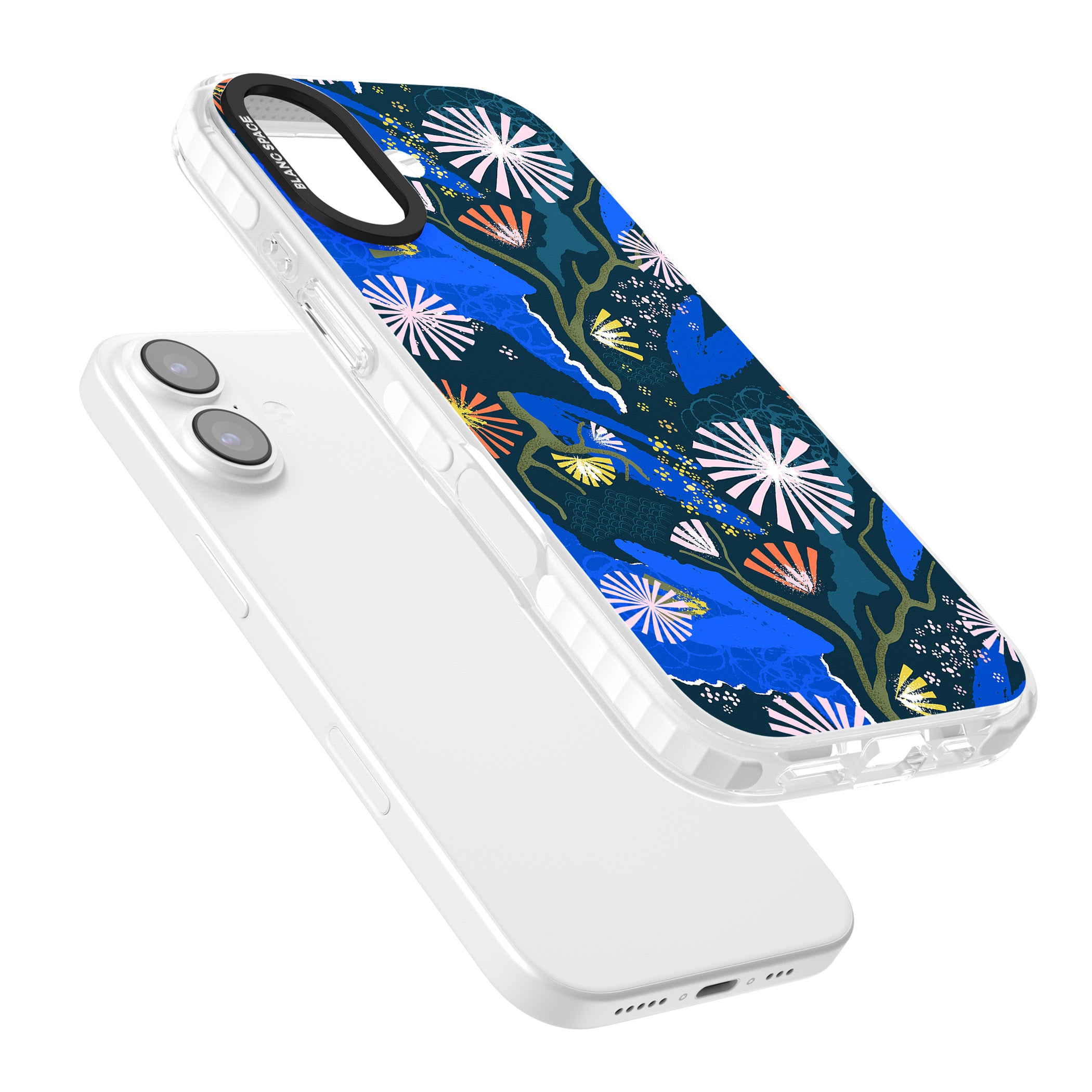 Dark Botanicals Abstract Pattern iPhone 17 Impact Clear Phone Case Colours
