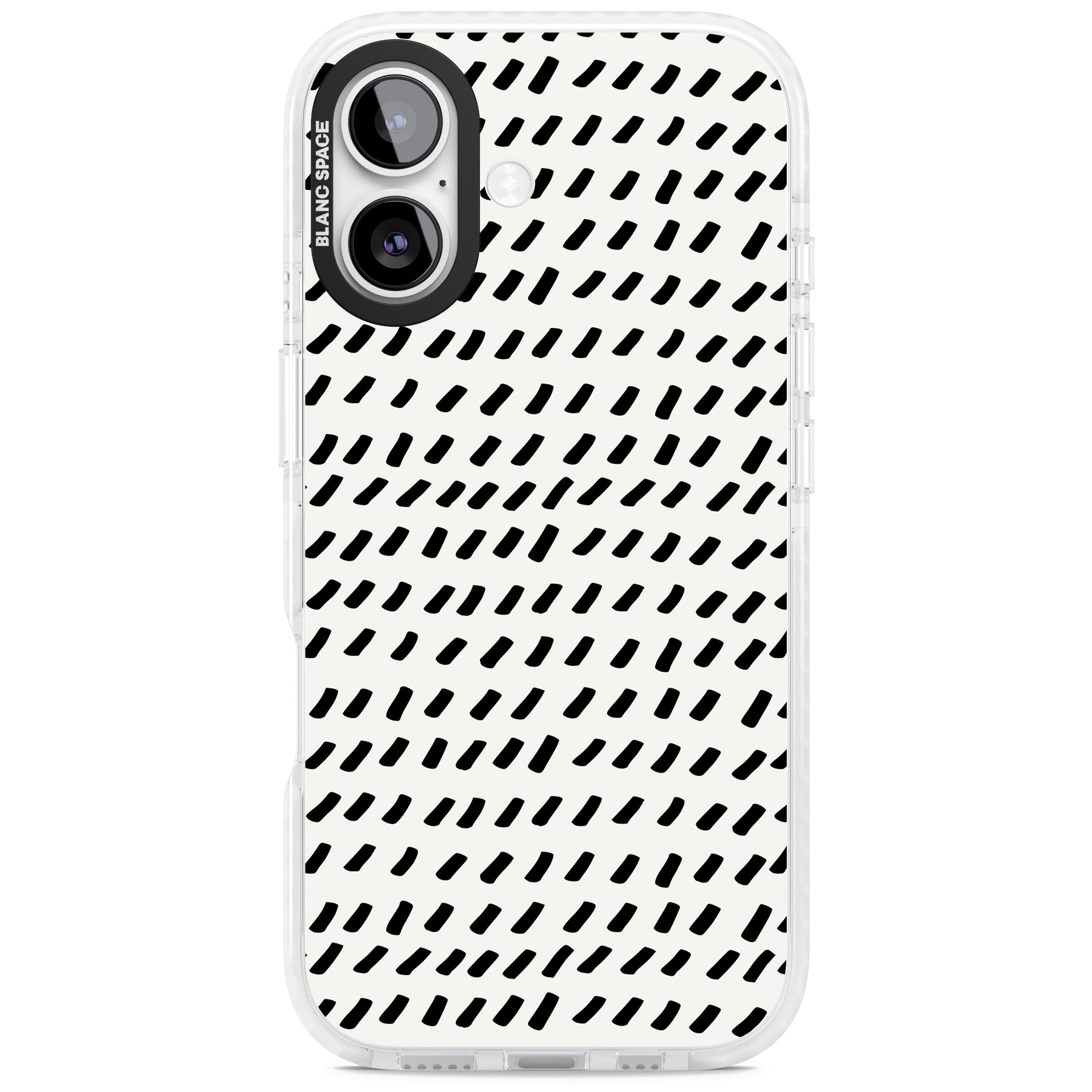Hand Drawn Lines Pattern iPhone 17 Impact Clear Phone Case
