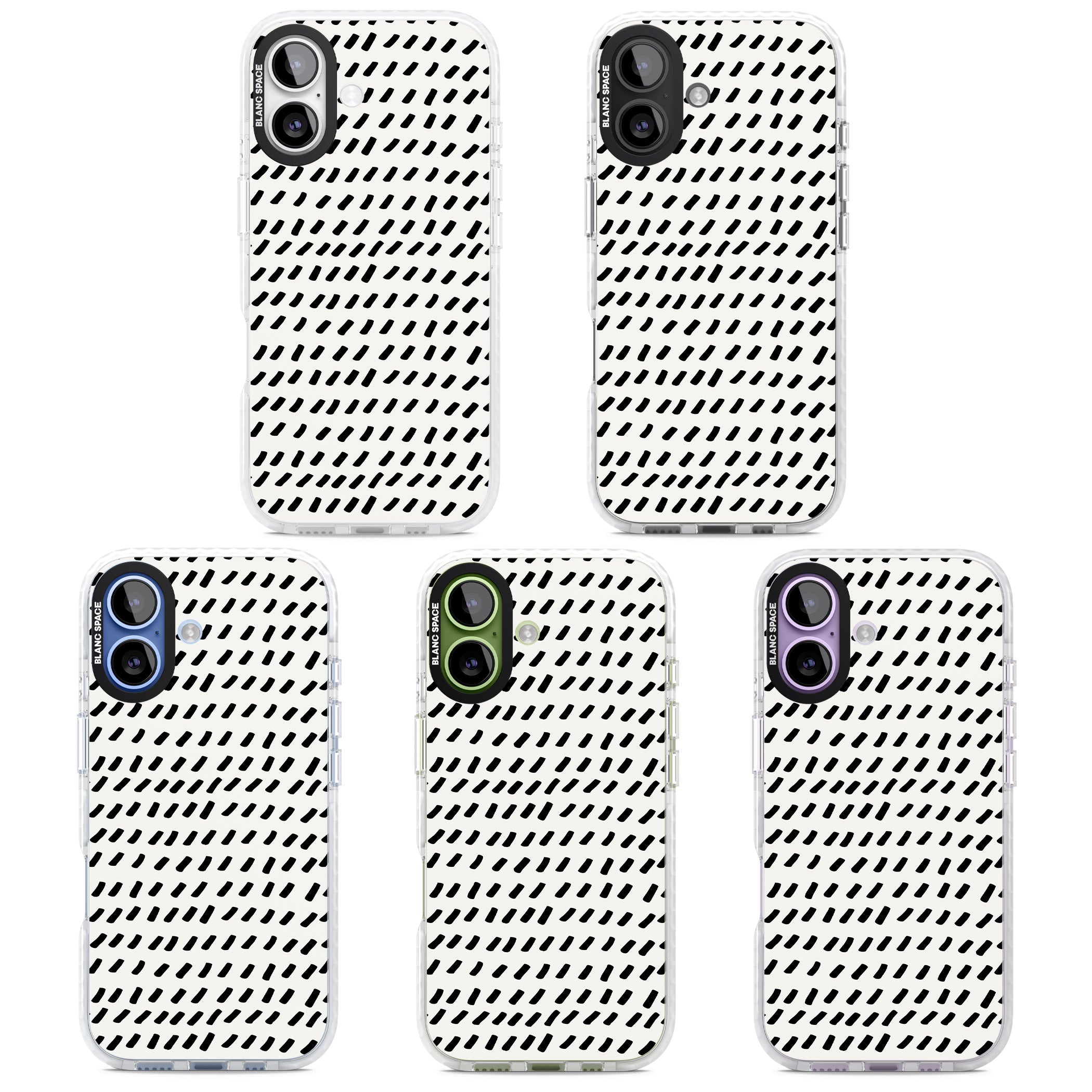 Hand Drawn Lines Pattern iPhone 17 Impact Clear Phone Case APT Impact Protection