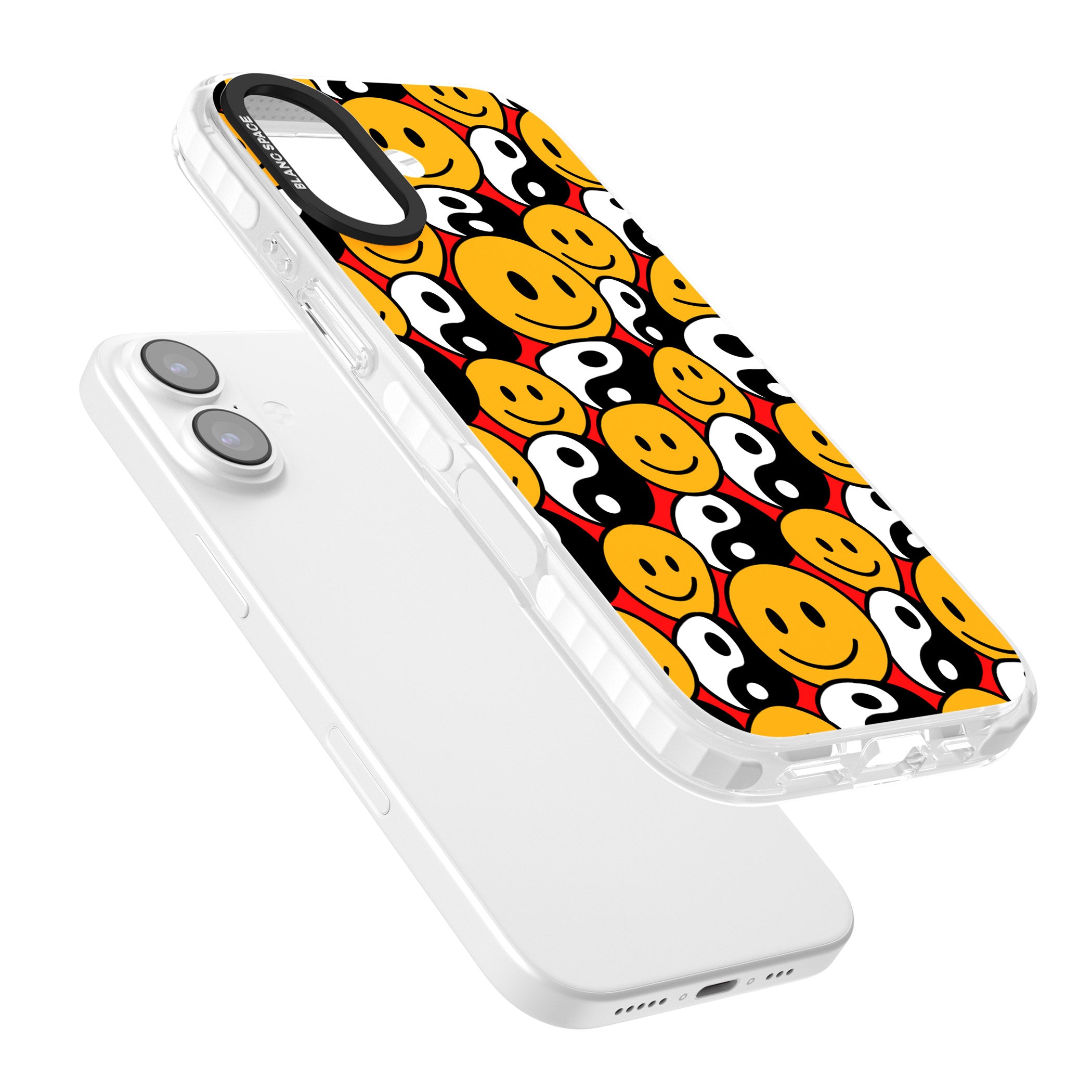 Yin Yang & Faces iPhone 17 Impact Clear Phone Case Colours