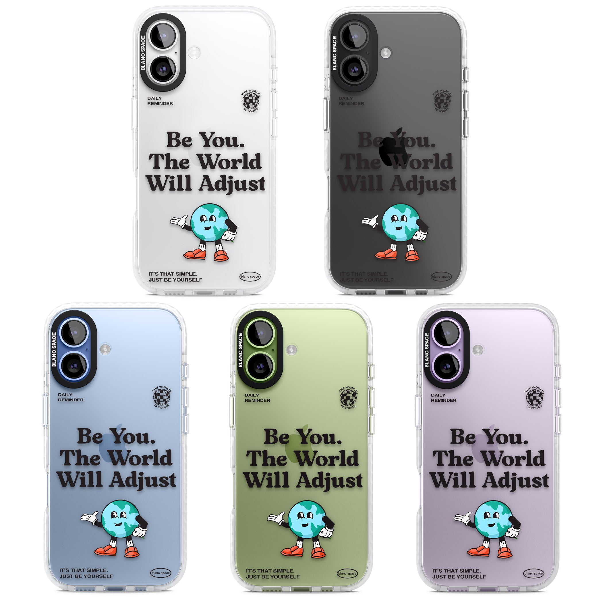 Be You The World Will Adjust iPhone 17 Impact Clear Phone Case APT Impact Protection