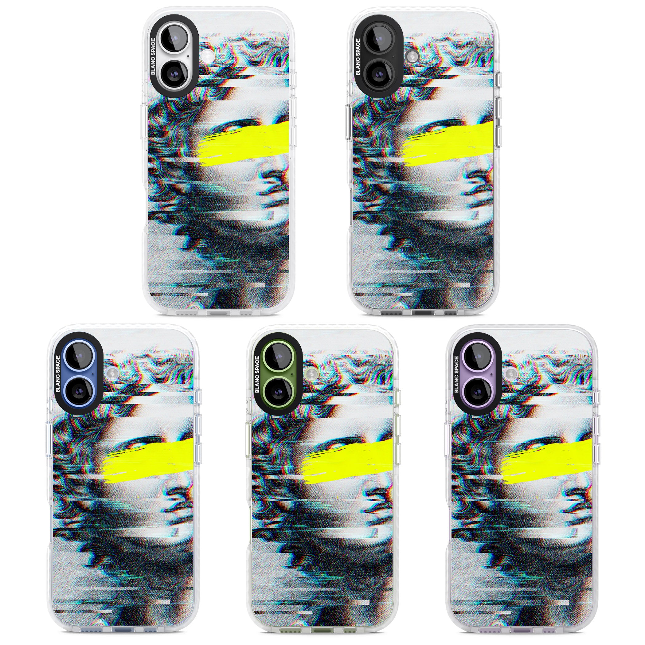 Glitched Fragment iPhone 17 Impact Clear Phone Case APT Impact Protection