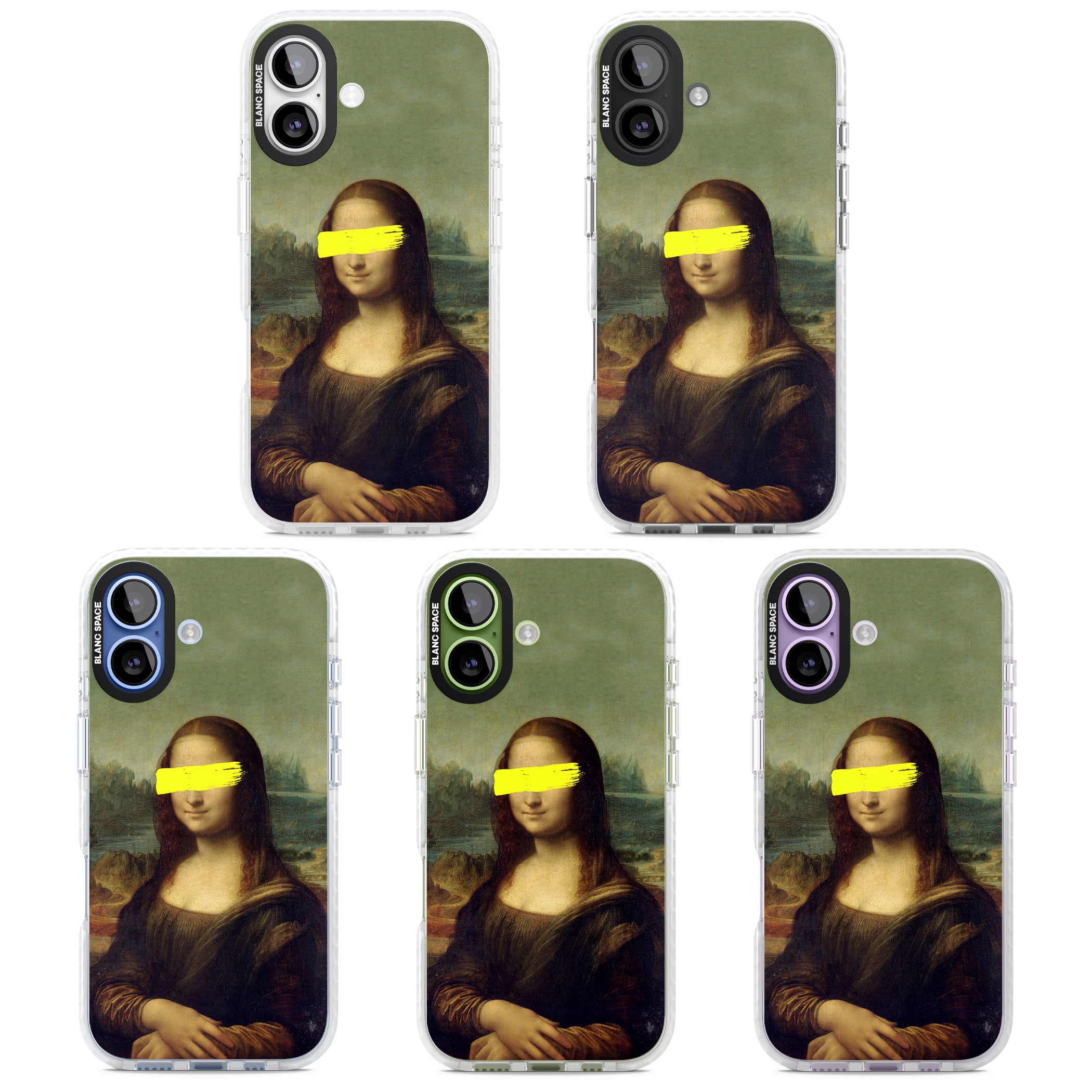 Vandaled Mona Lisa iPhone 17 Impact Clear Phone Case APT Impact Protection