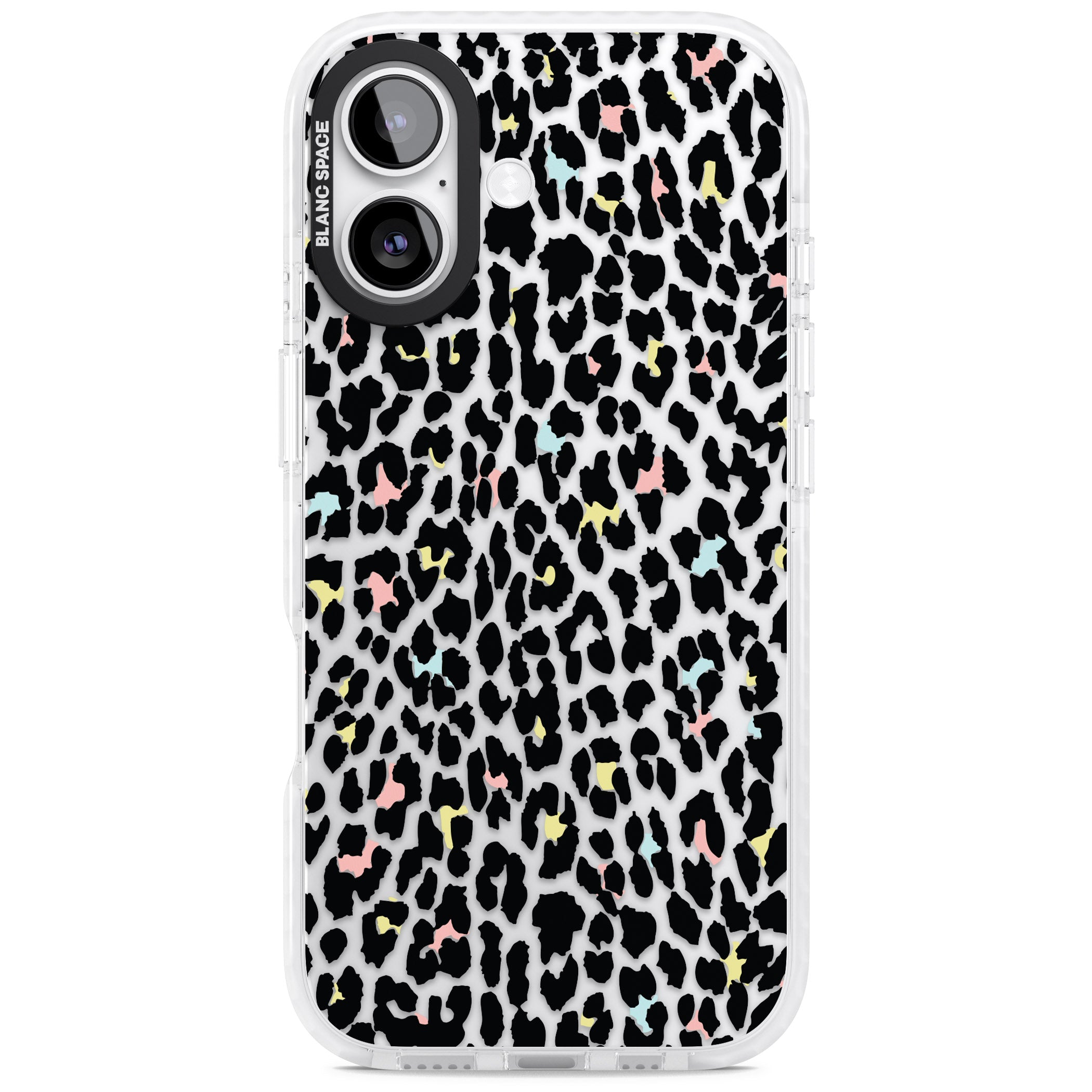 Pastel Leopard Print iPhone 17 Impact Clear Phone Case