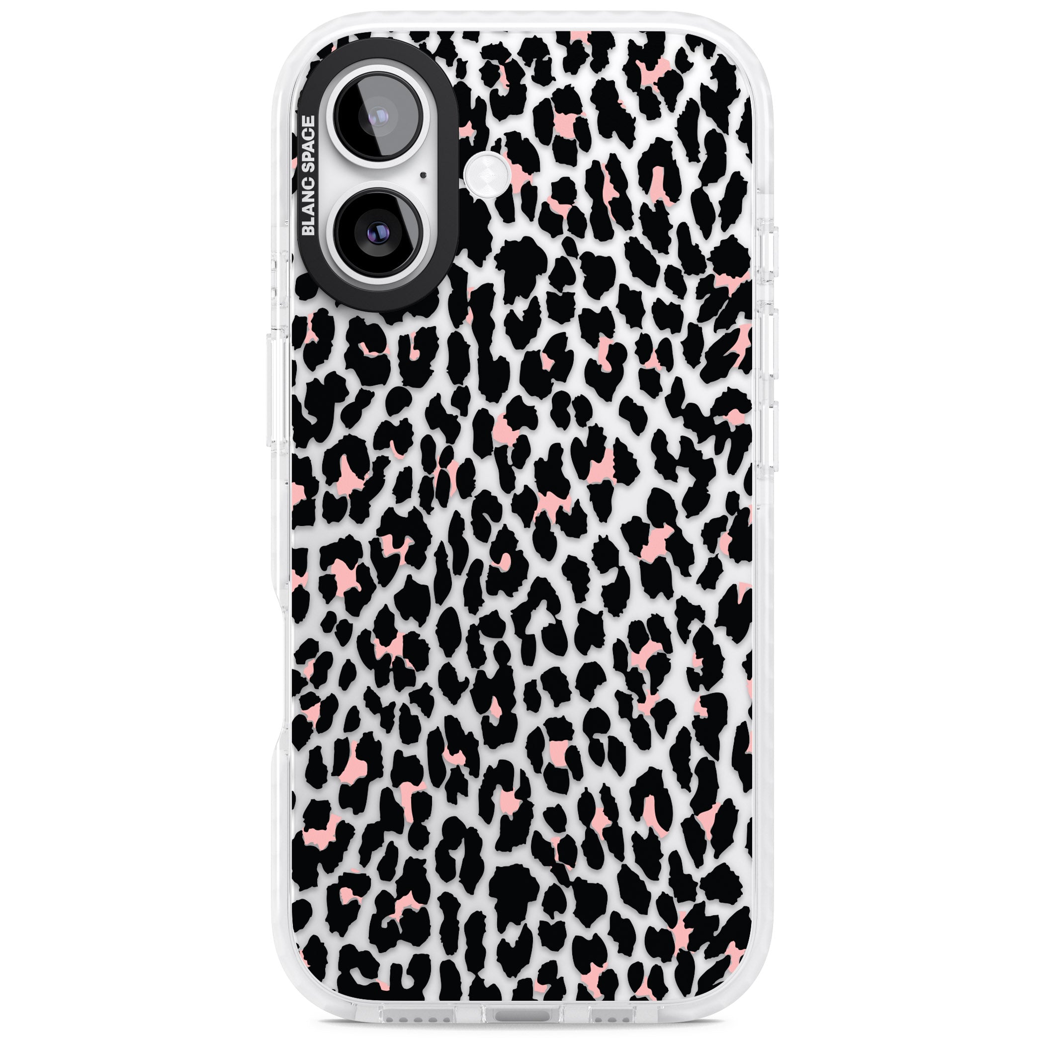 Pink Leopard Print iPhone 17 Impact Clear Phone Case