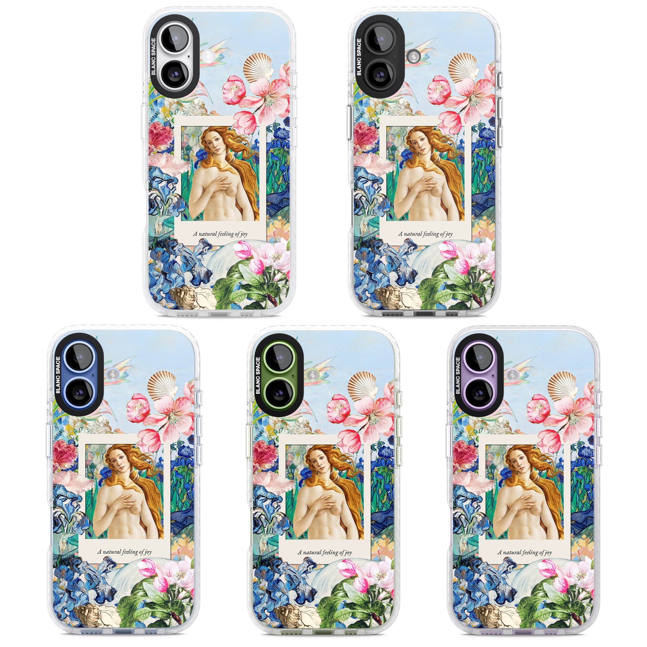 Botticelli Venus iPhone 17 Impact Clear Phone Case APT Impact Protection