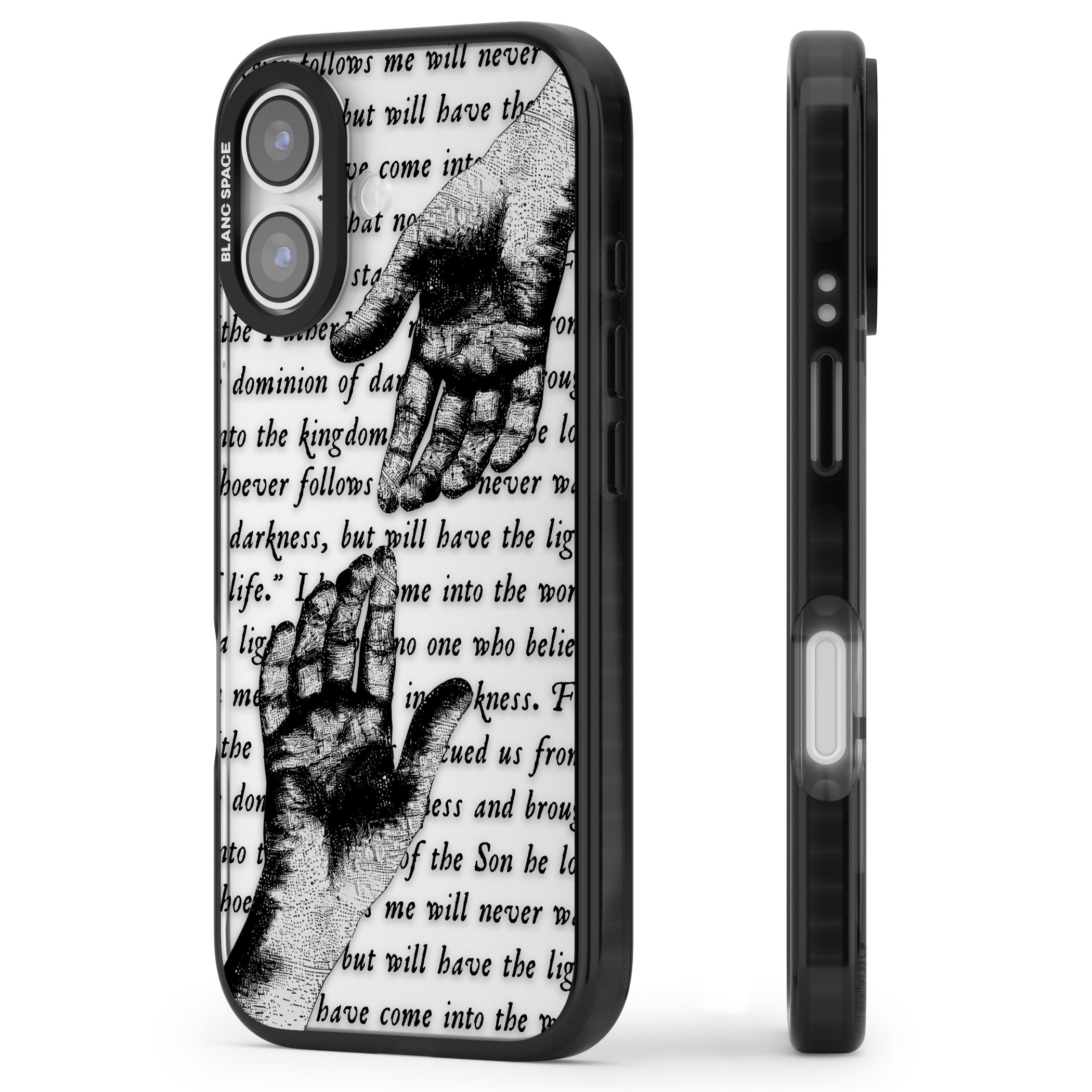 In Touch iPhone 17 Impact Black Phone Case Side Profile