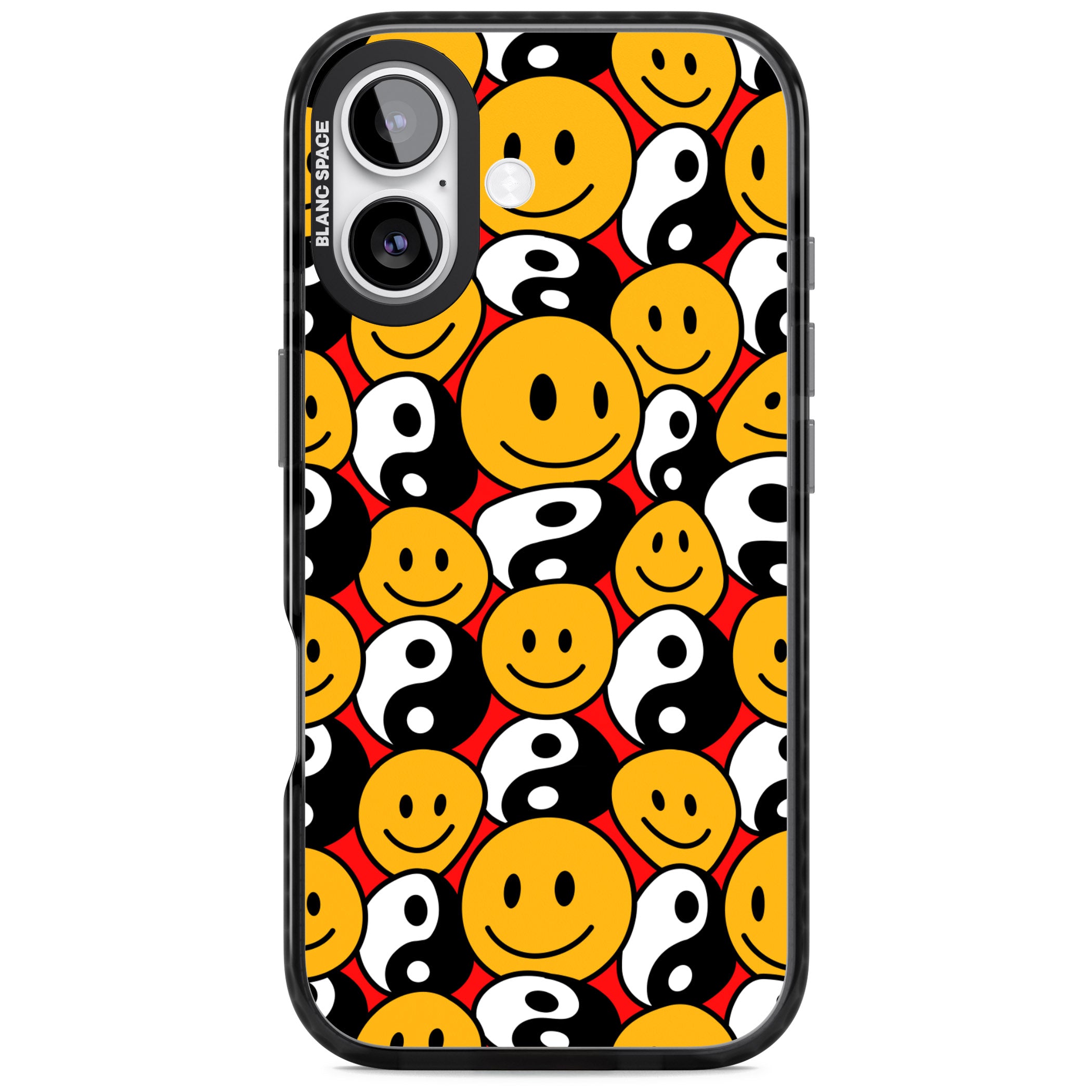 Yin Yang & Faces iPhone 17 Impact Black Phone Case