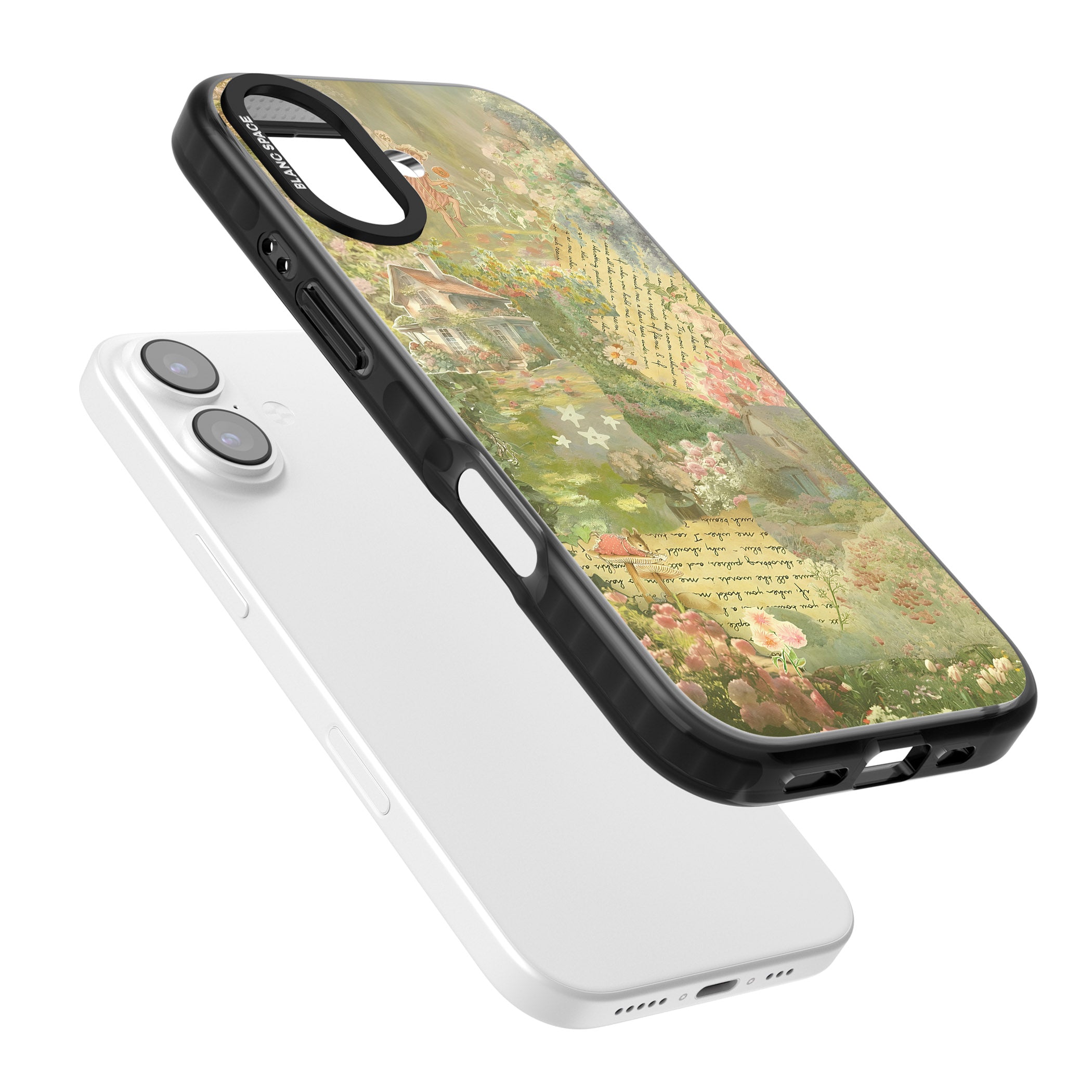 Soft Spring Collage iPhone 17 Impact Black Phone Case Colours