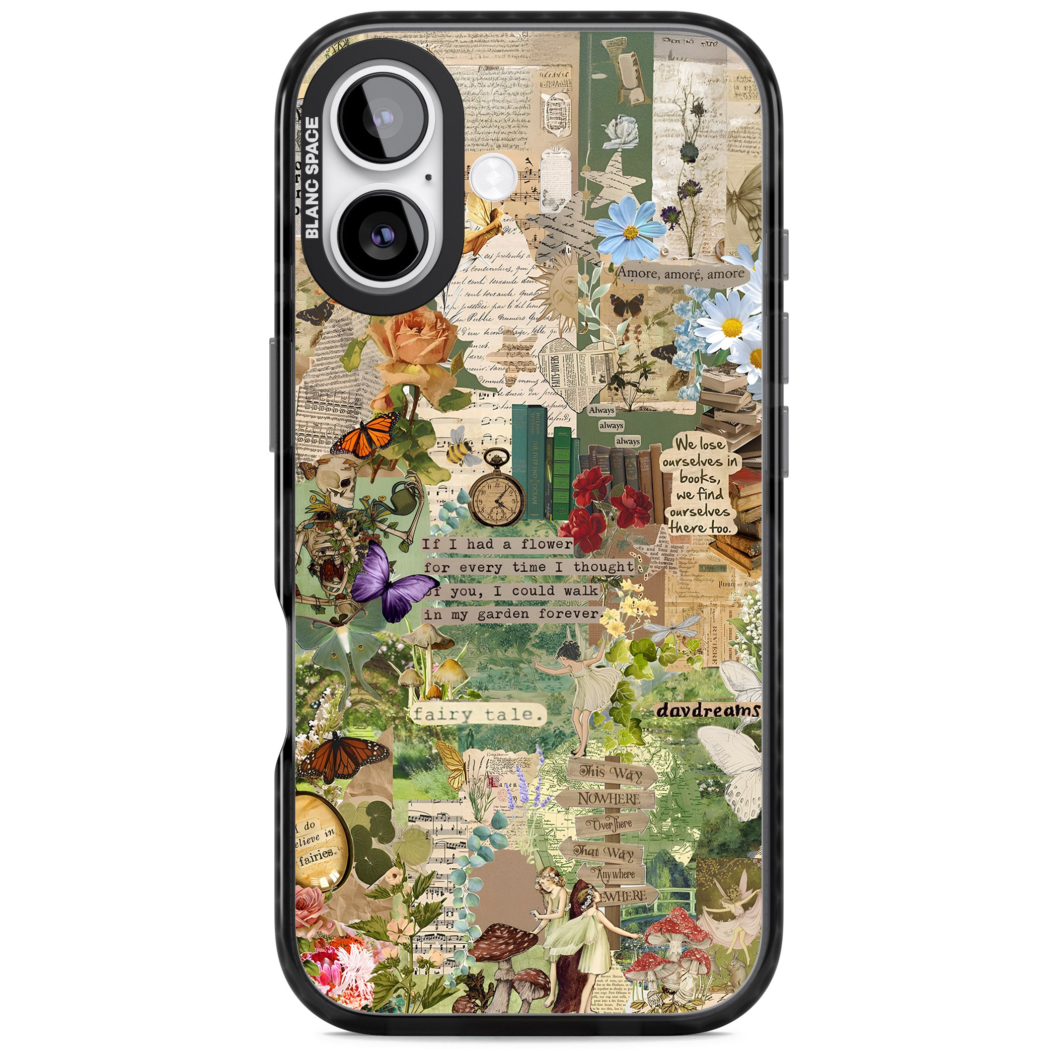 Enchanted Collage iPhone 17 Impact Black Phone Case