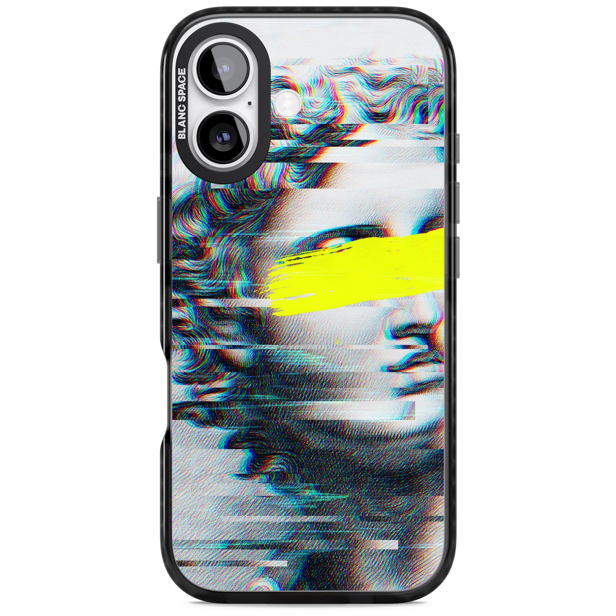 Glitched Fragment iPhone 17 Impact Black Phone Case