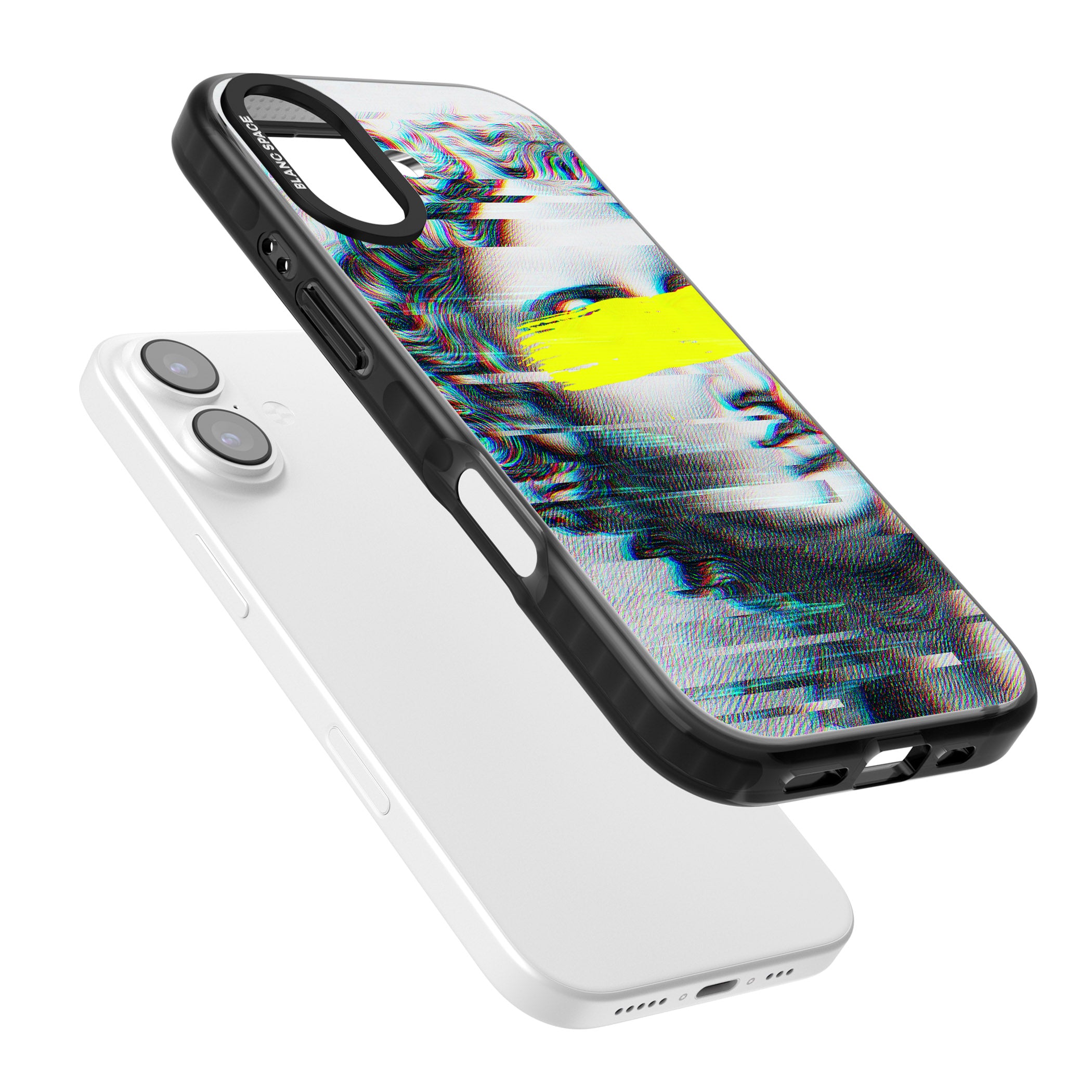 Glitched Fragment iPhone 17 Impact Black Phone Case Colours