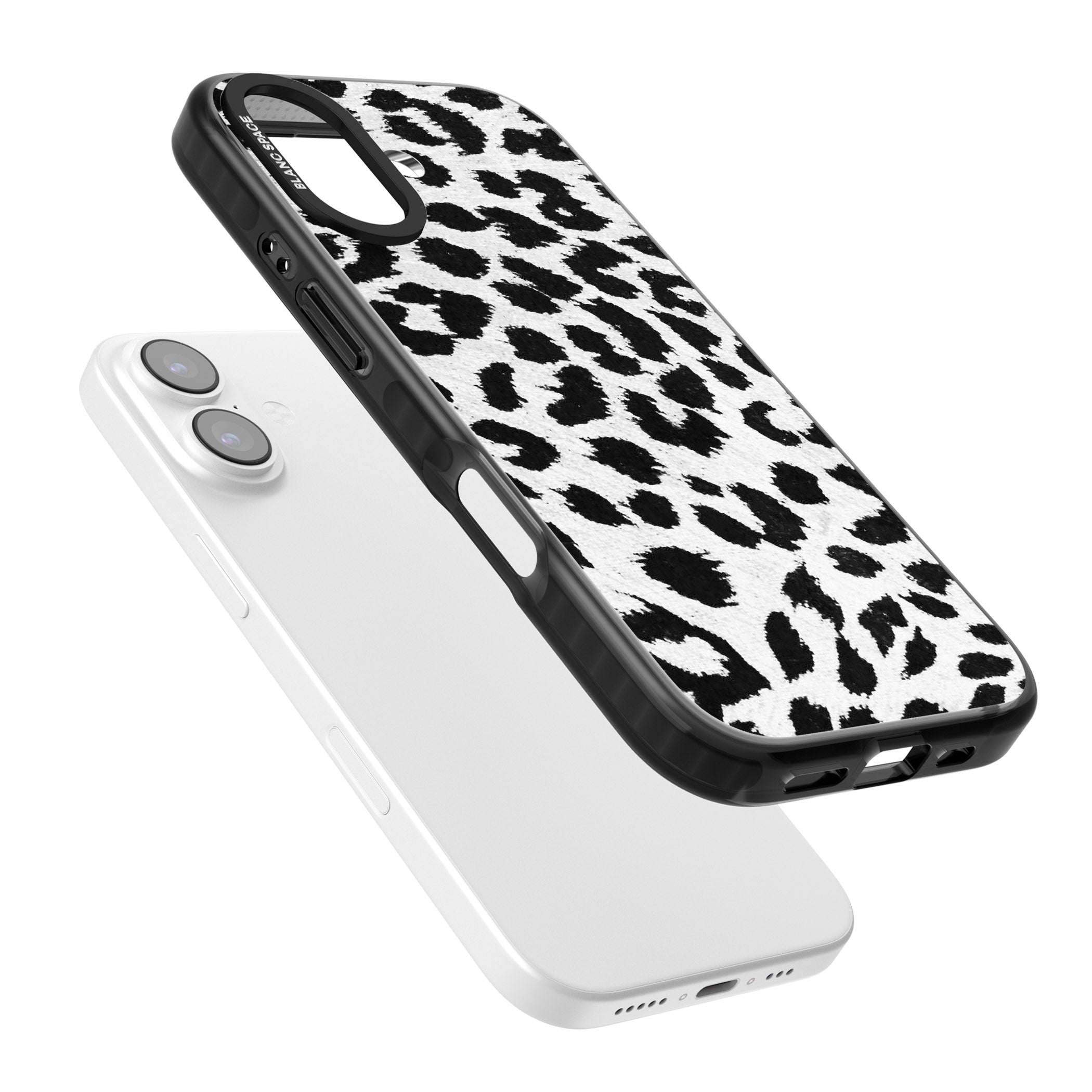 Rar Leopard Print White iPhone 17 Impact Black Phone Case Colours