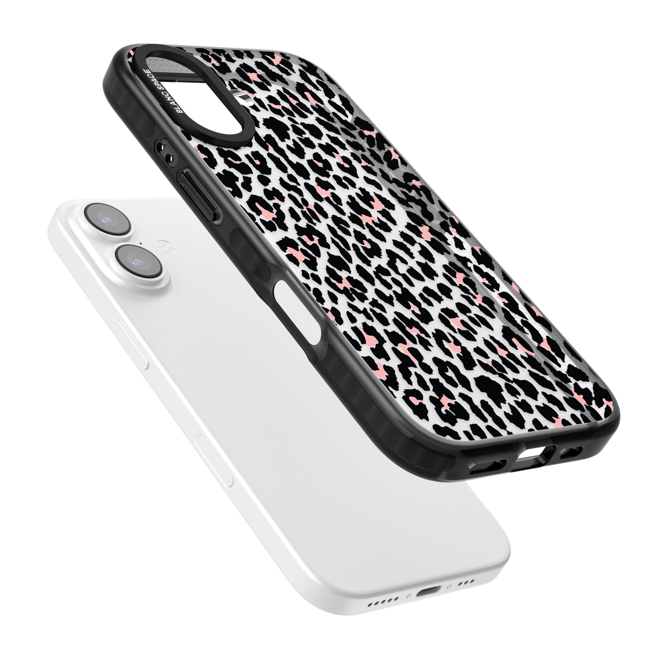 Pink Leopard Print iPhone 17 Impact Black Phone Case Colours