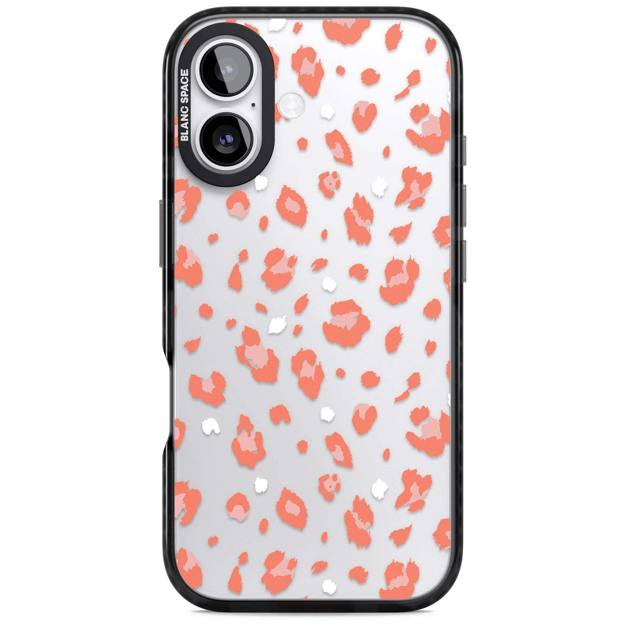 Two Colour Jaguar Transparent Animal Print iPhone 17 Impact Black Phone Case