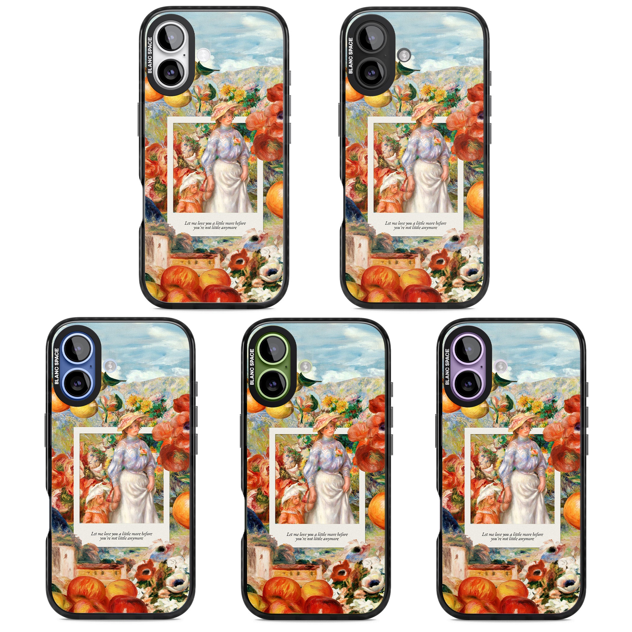 Renoir Mother & Child iPhone 17 Impact Black Phone Case APT Impact Protection