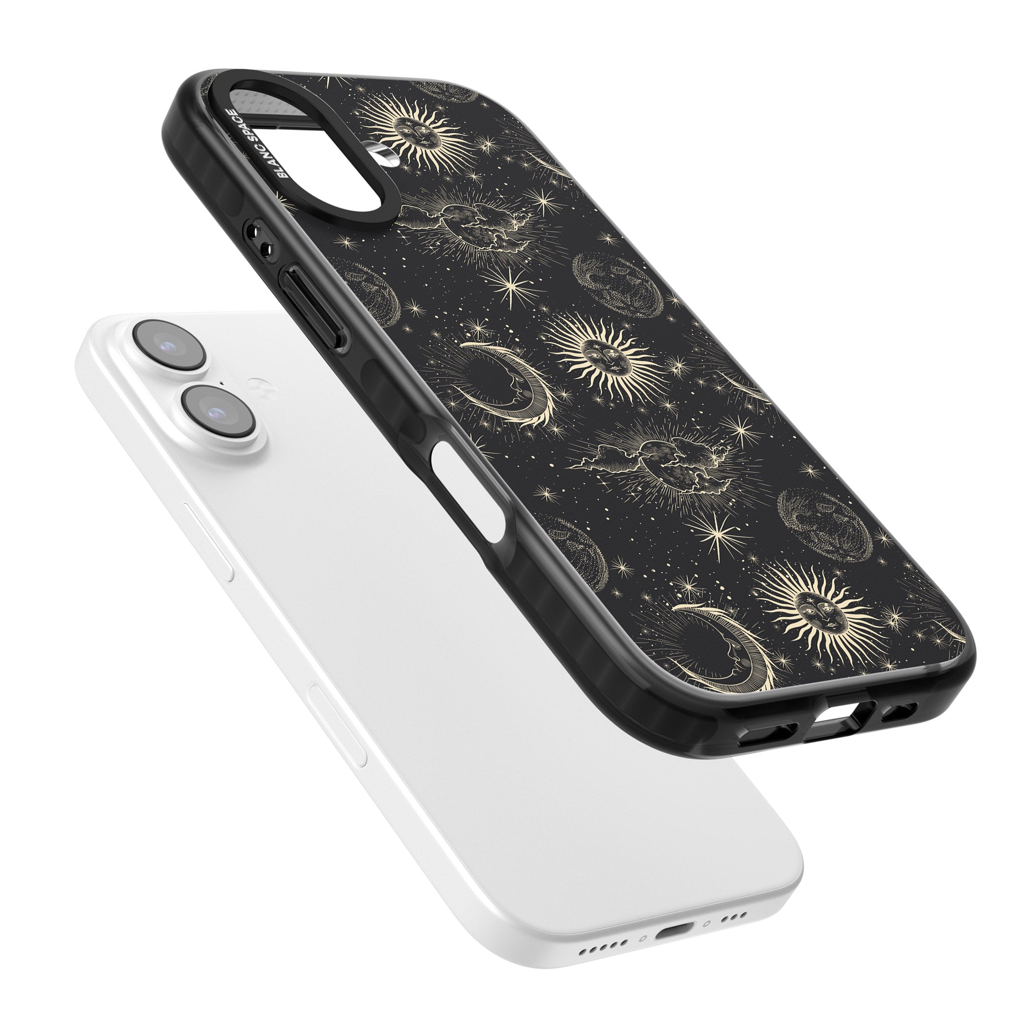 Suns & Moons Celestial Night iPhone 17 Impact Black Phone Case Colours