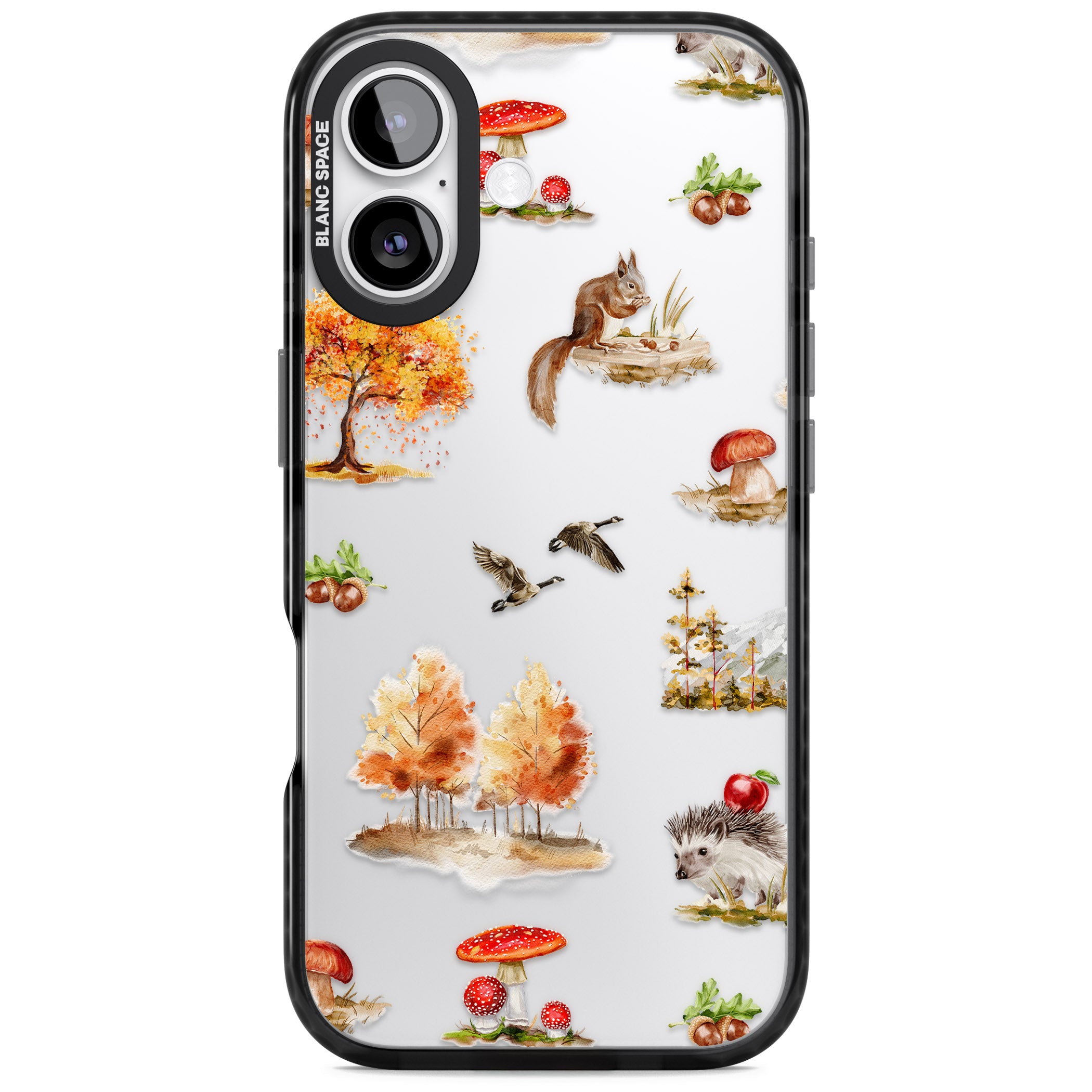 Fall Forest Friends iPhone 17 Impact Black Phone Case