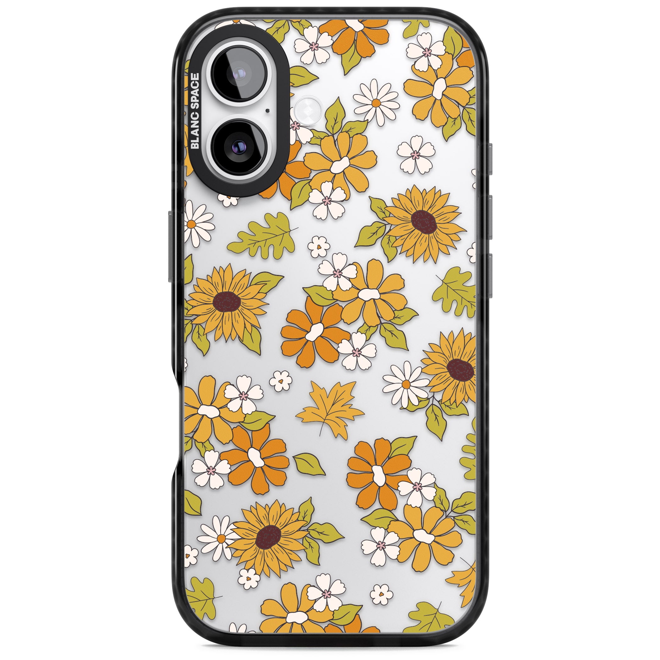 Boho Sunflowers iPhone 17 Impact Black Phone Case