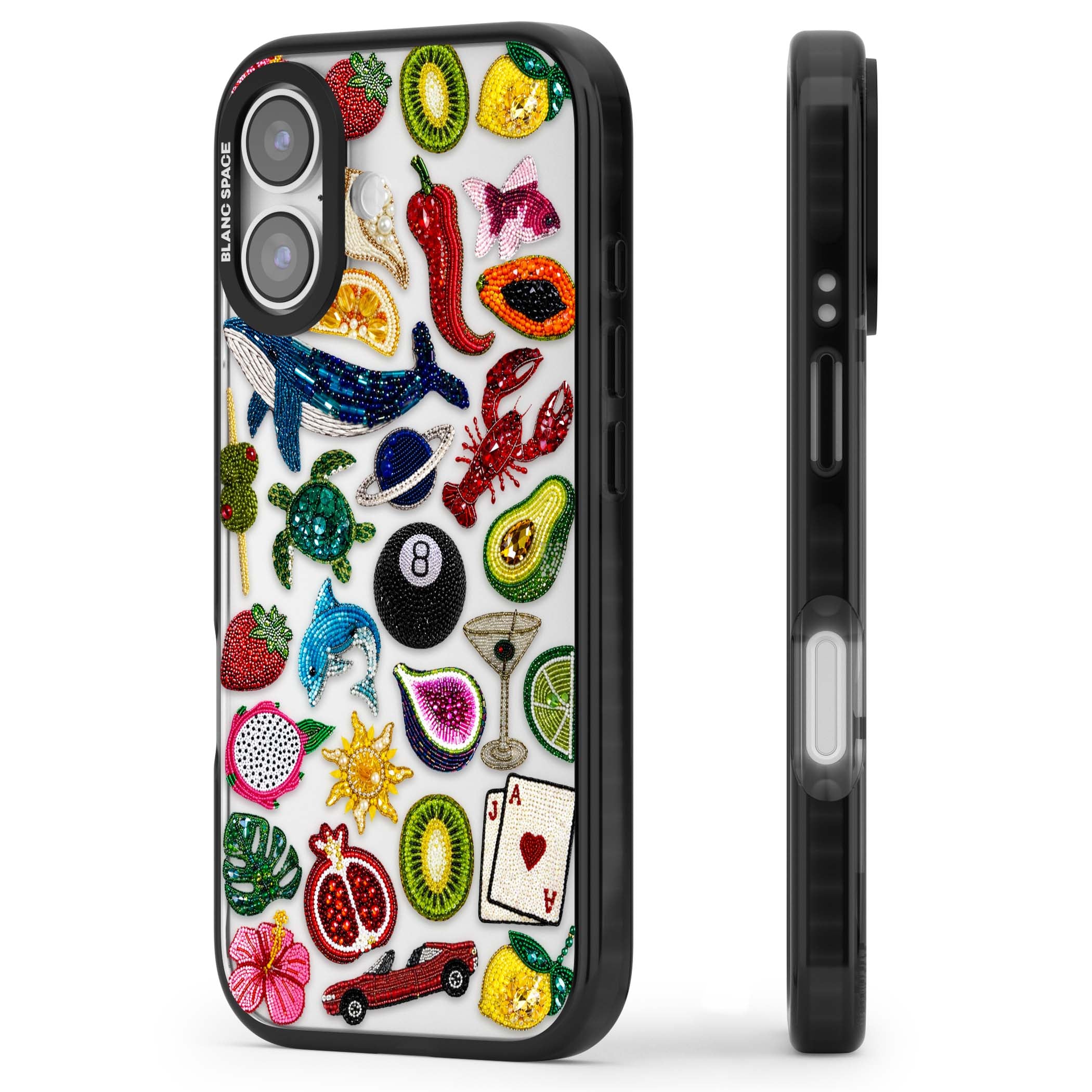 Beaded Mix cute iPhone case | Clear Impact case for iPhone 17