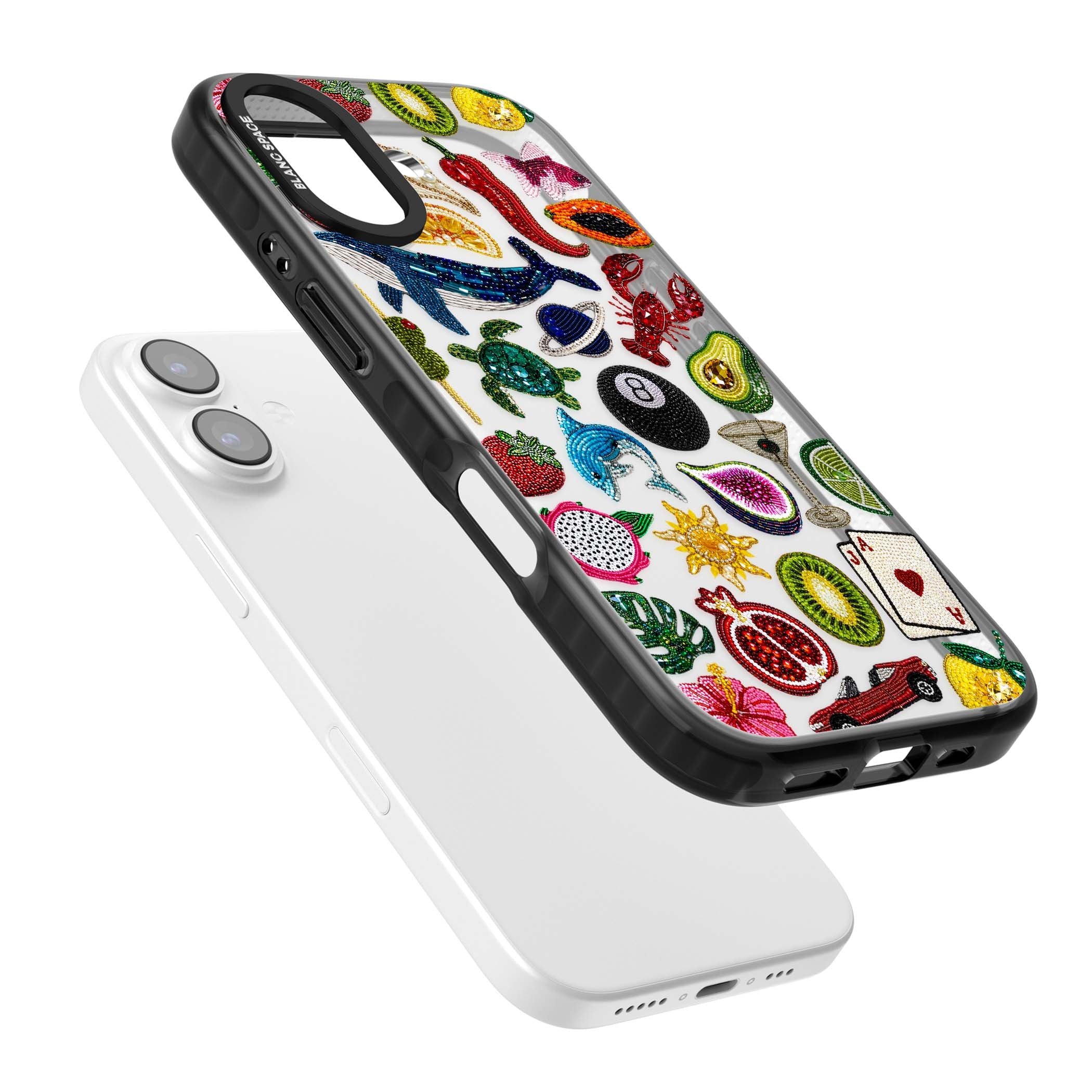 Beaded Mix cute iPhone case | Clear Impact case for iPhone 17