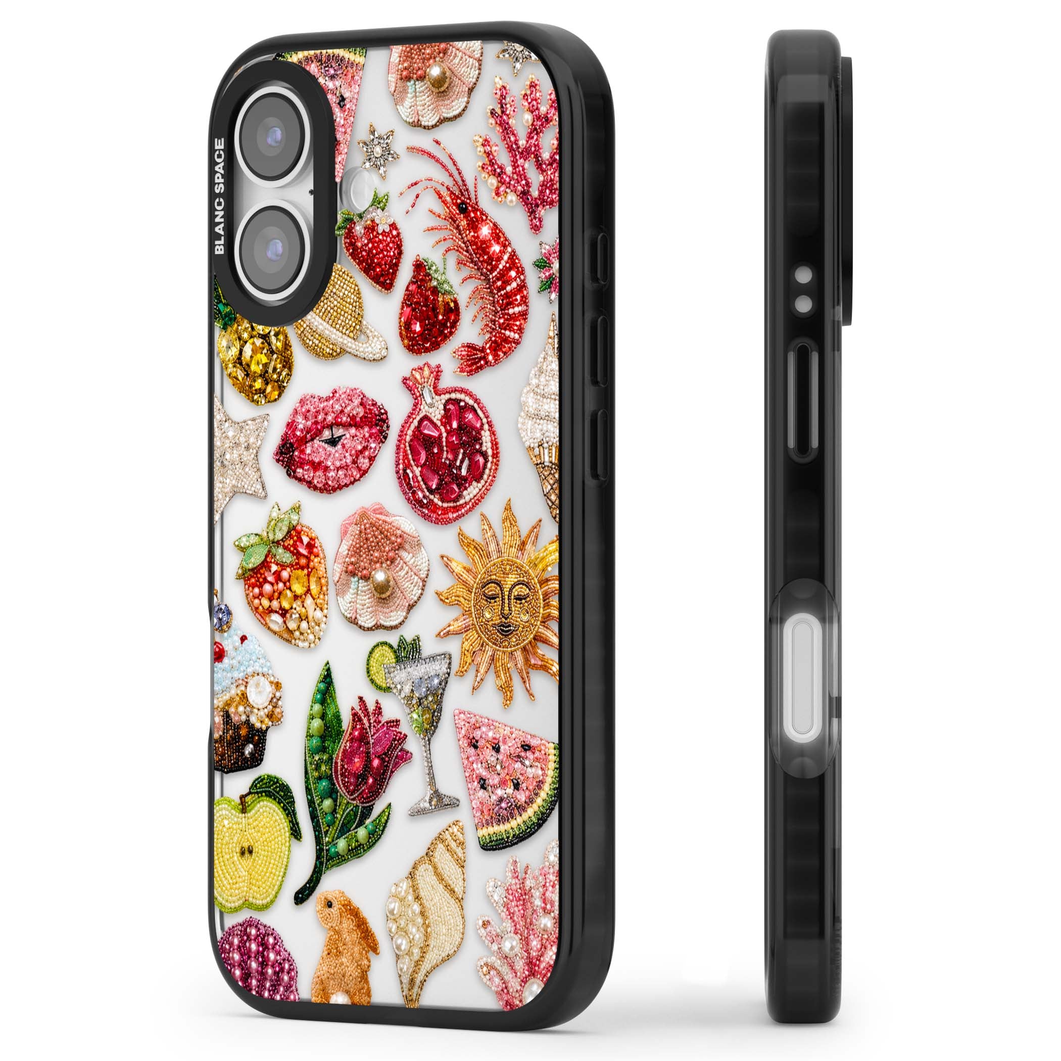 Beaded Riviera coquette iPhone case | Clear Impact case for iPhone 17
