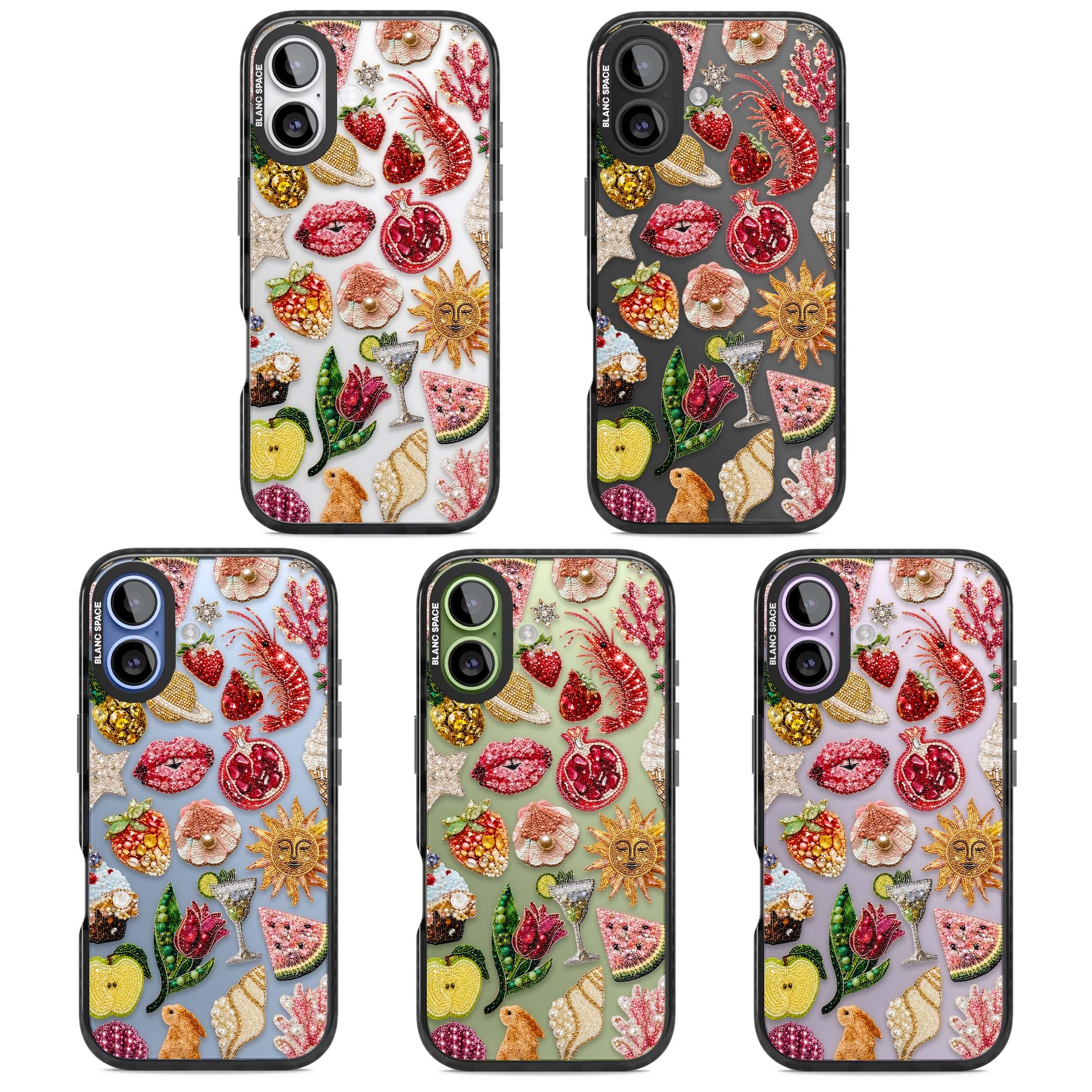 Beaded Riviera coquette iPhone case | Clear Impact case for iPhone 17