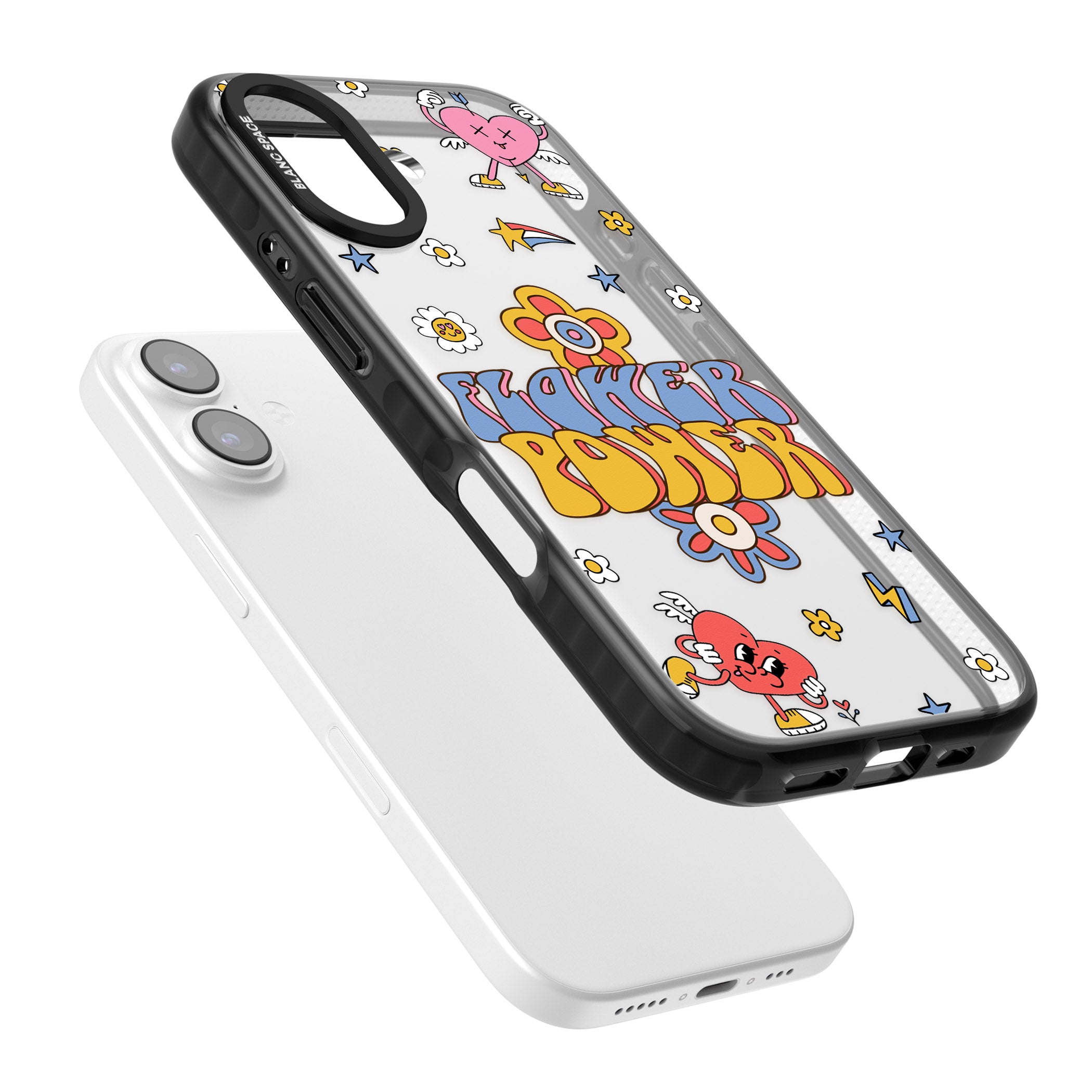 Flower Power iPhone 17 Impact Black Phone Case Colours