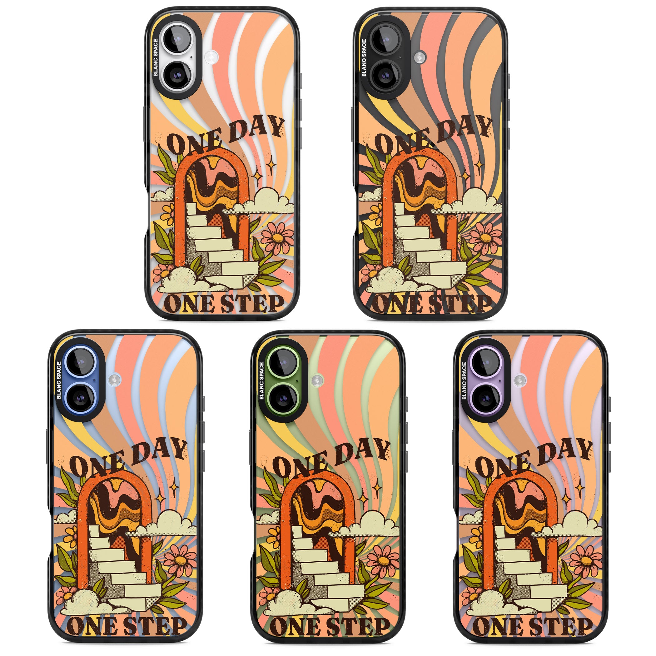 One Day One Step iPhone 17 Impact Black Phone Case APT Impact Protection