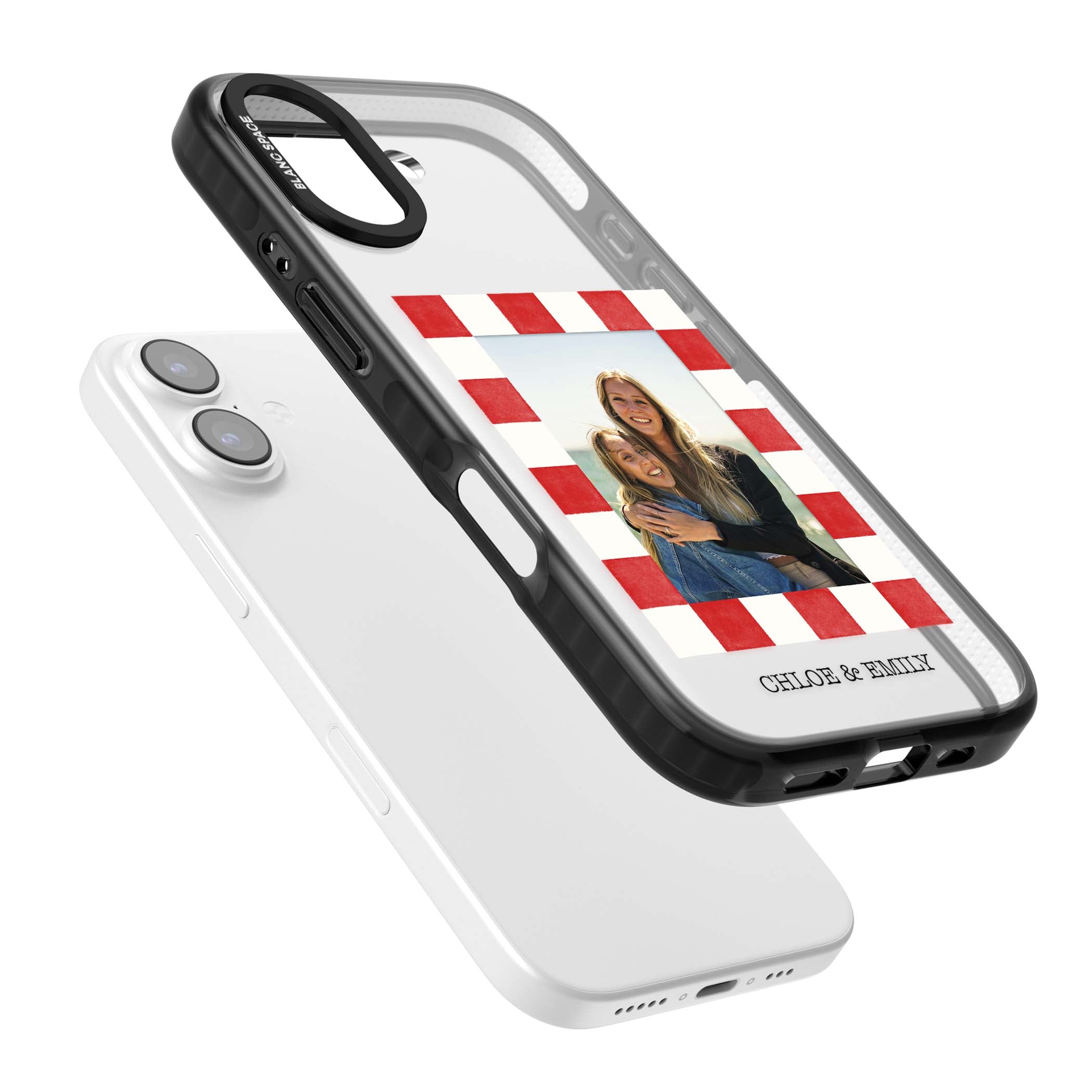 Personalised Red Check Photo