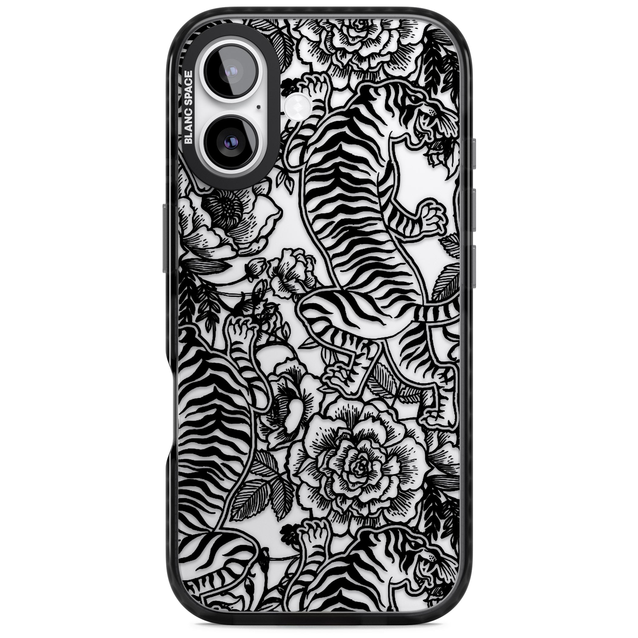 Personalised Chinese Tiger Pattern iPhone 17 Impact Black Phone Case
