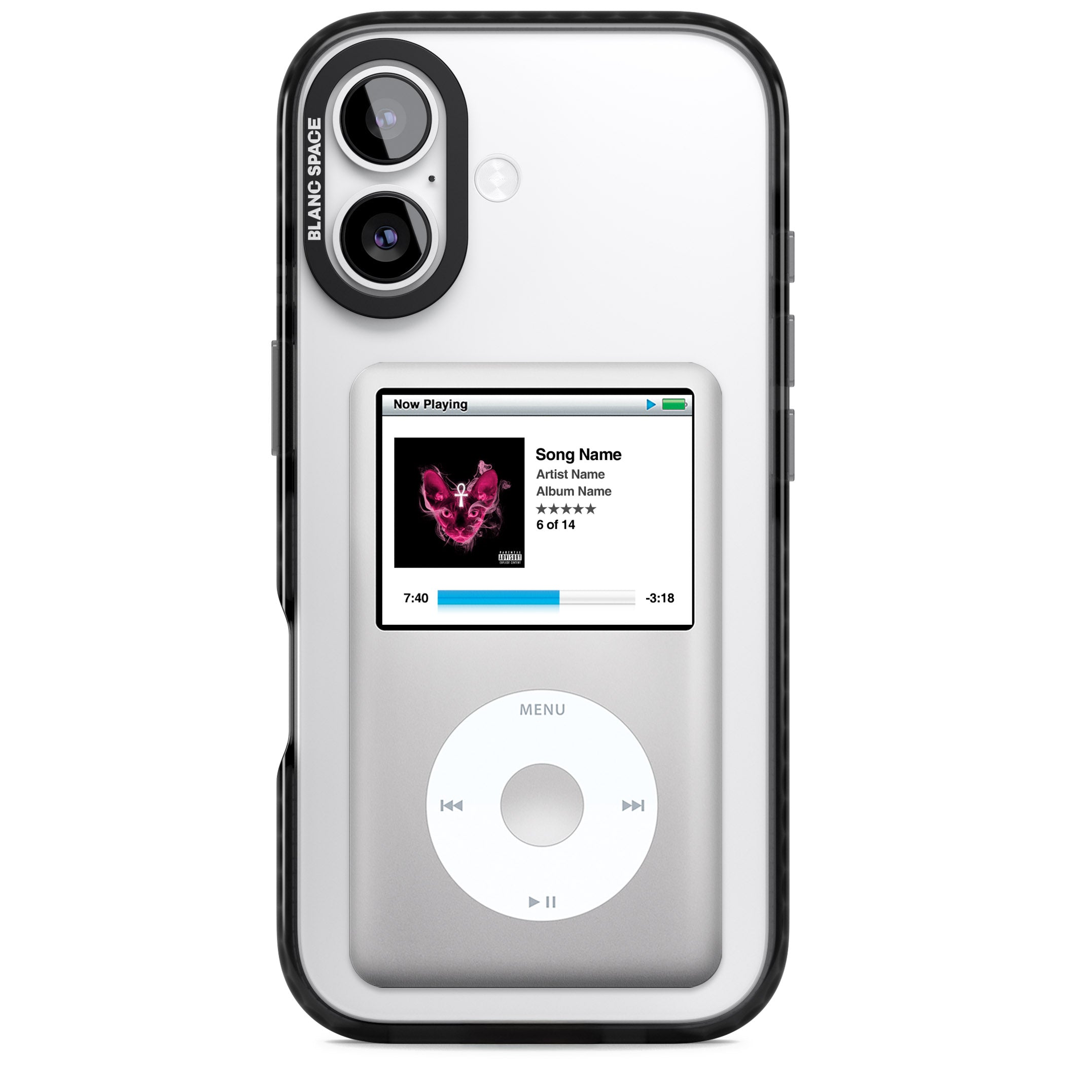 Personalised Classic Ipod iPhone 17 Impact Black Phone Case