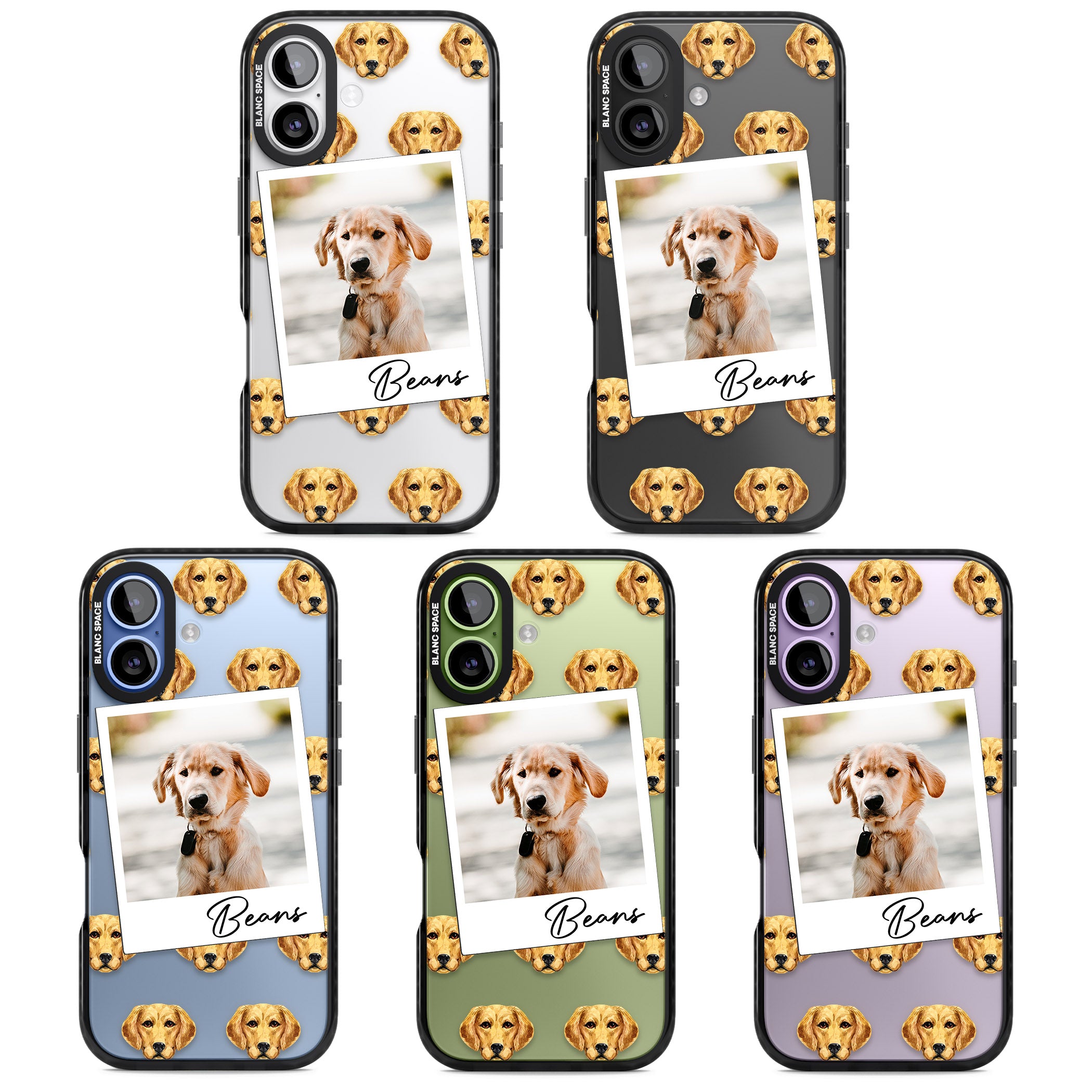 Personalised Labrador Instant Camera Photo iPhone 17 Impact Black Phone Case APT Impact Protection