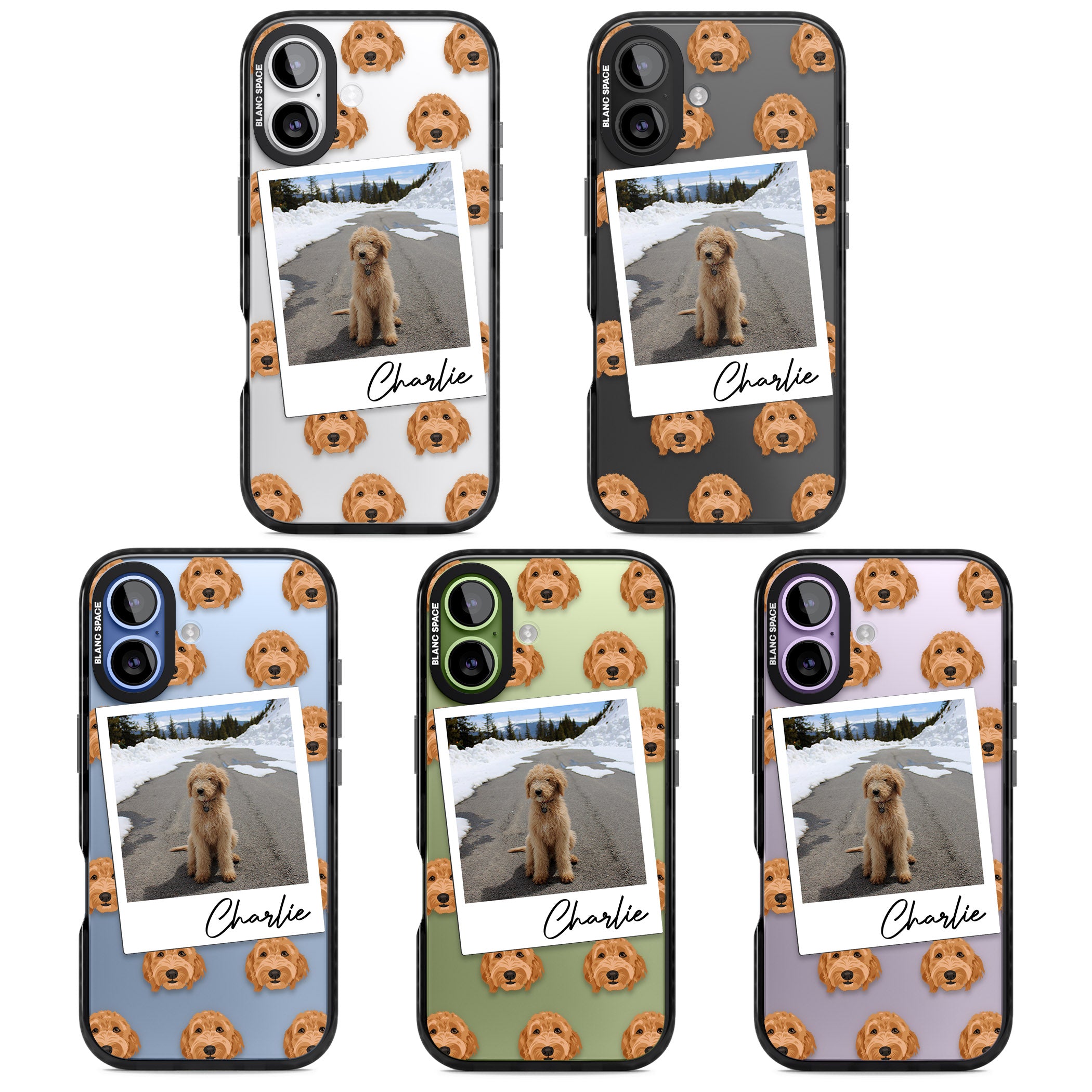Personalised Golden Doodle Dog Photo iPhone 17 Impact Black Phone Case APT Impact Protection