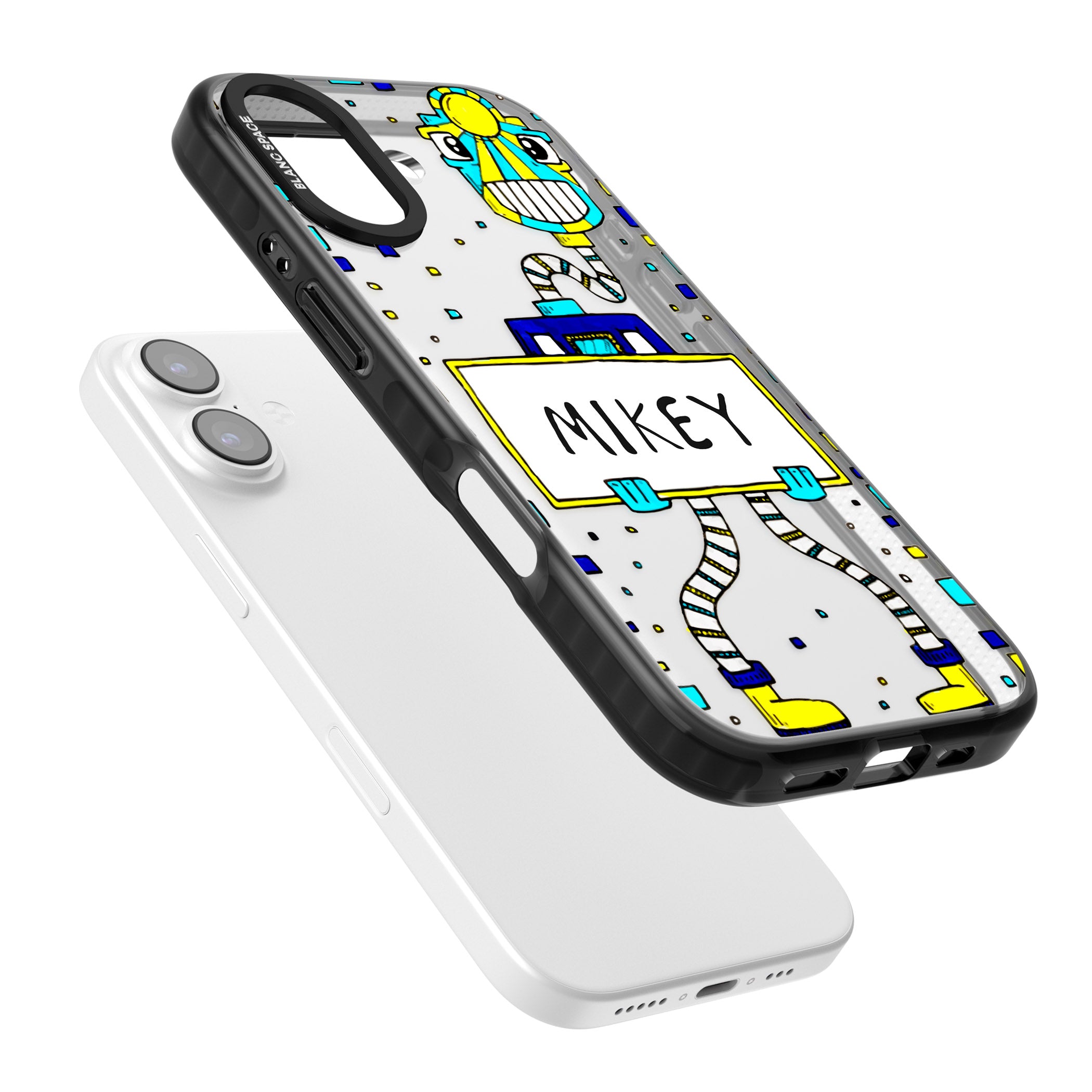 Personalised Tubes Guy iPhone 17 Impact Black Phone Case Colours