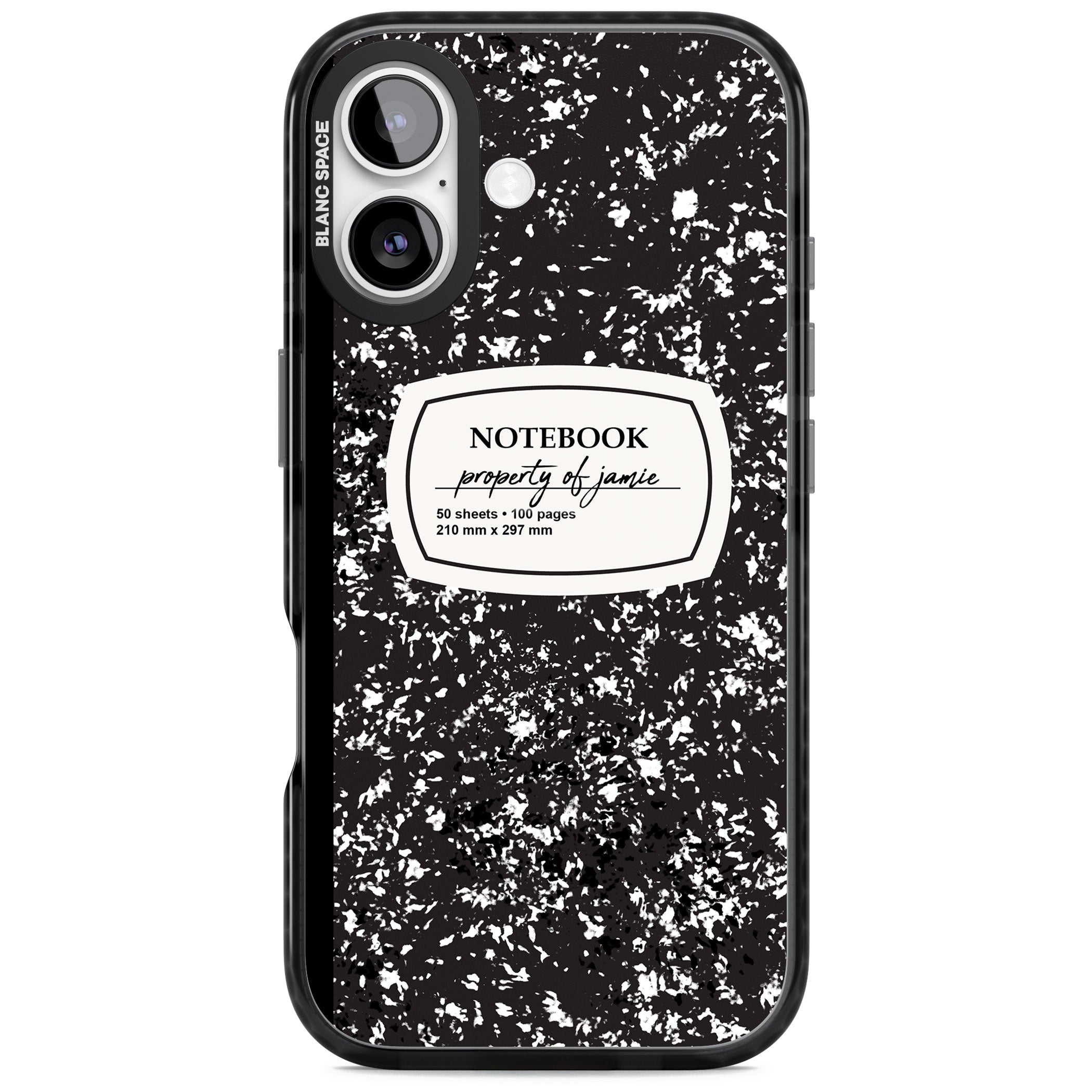 Personalised Classic Composition iPhone 17 Impact Black Phone Case