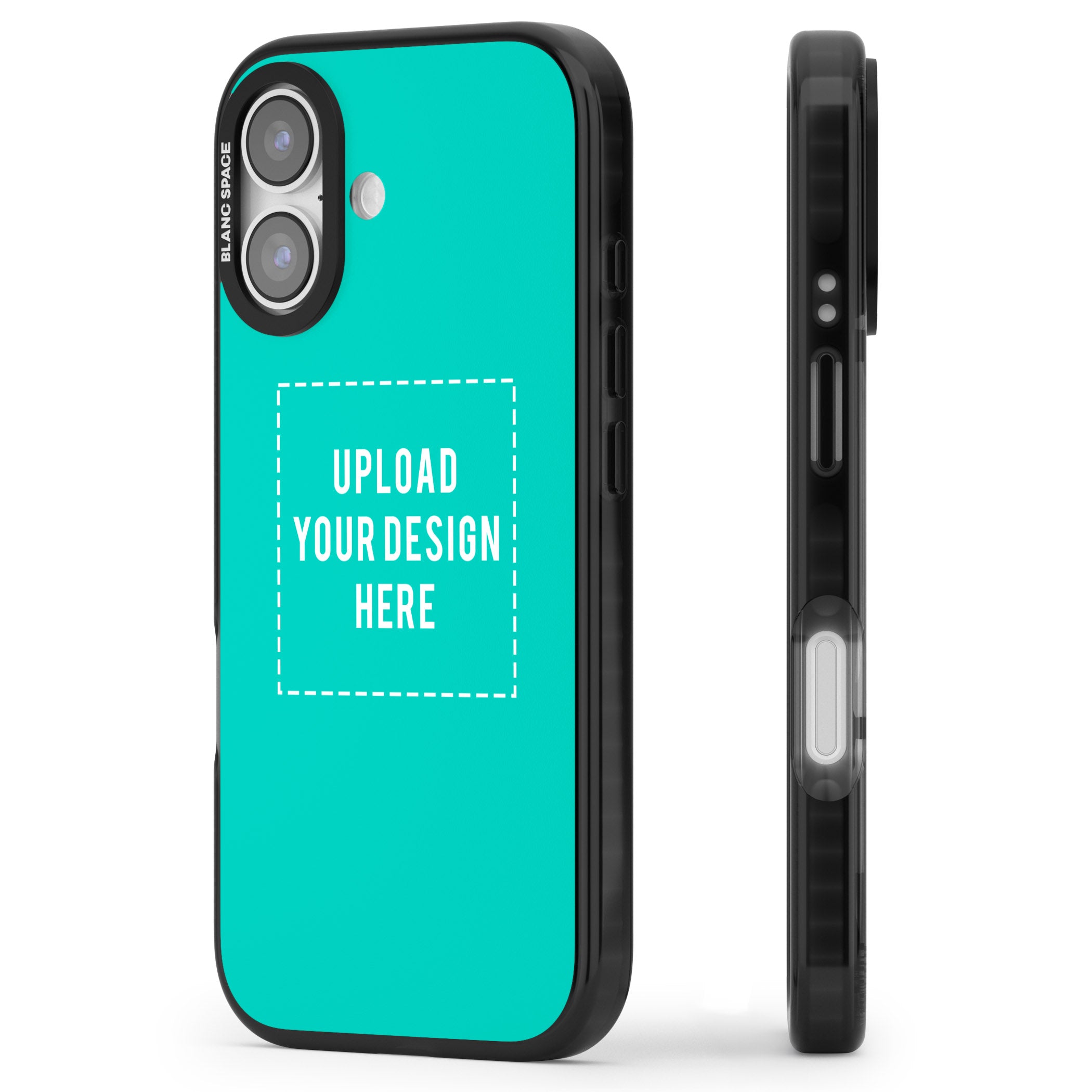 Personalised Personalise Your Own Design iPhone 17 Impact Black Phone Case Side Profile