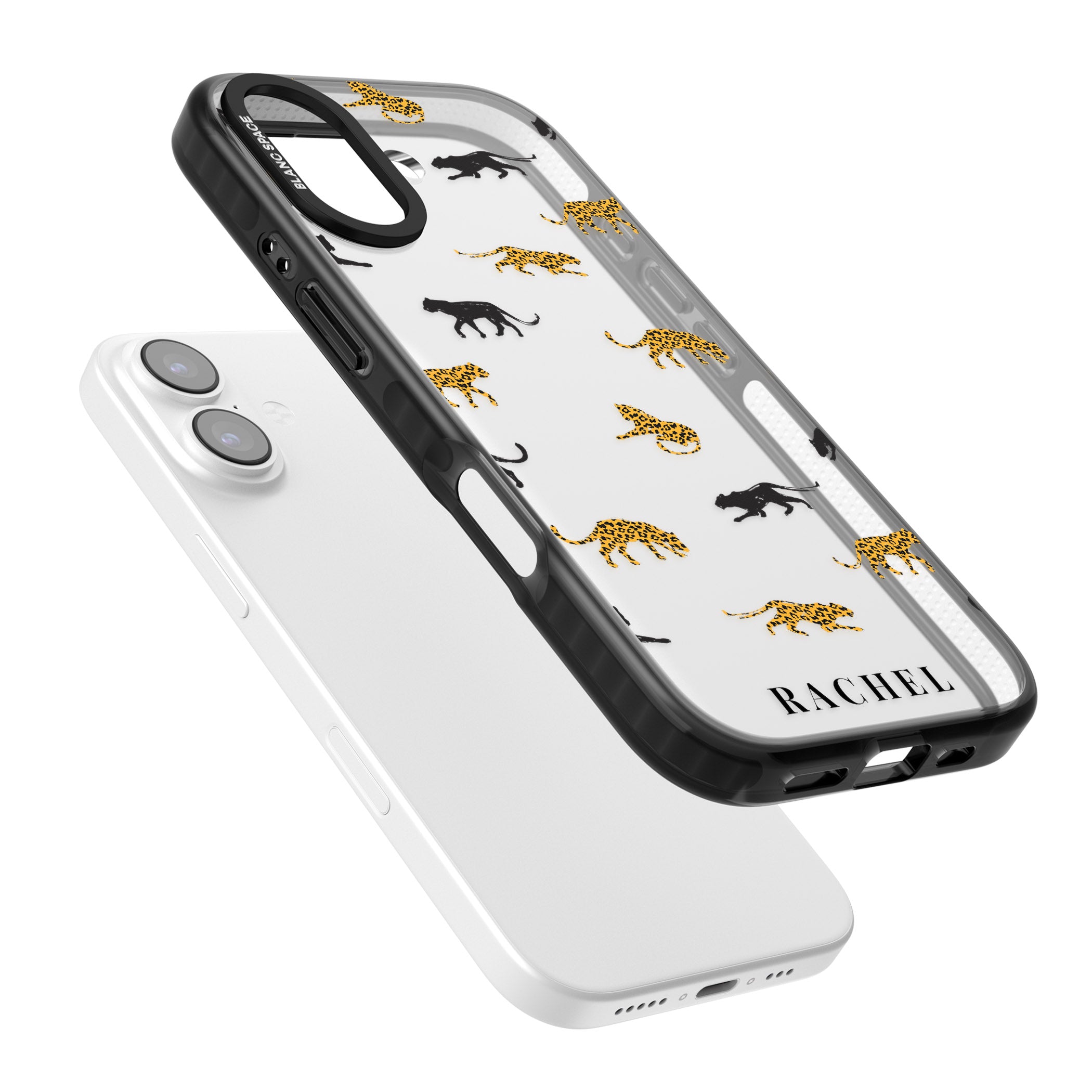 Personalised Jaguar Pattern iPhone 17 Impact Black Phone Case Colours