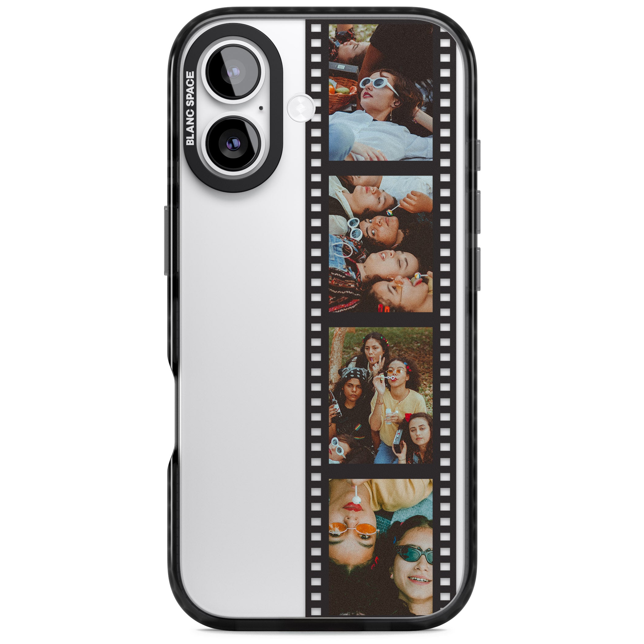 Personalised Photo Film Strip iPhone 17 Impact Black Phone Case