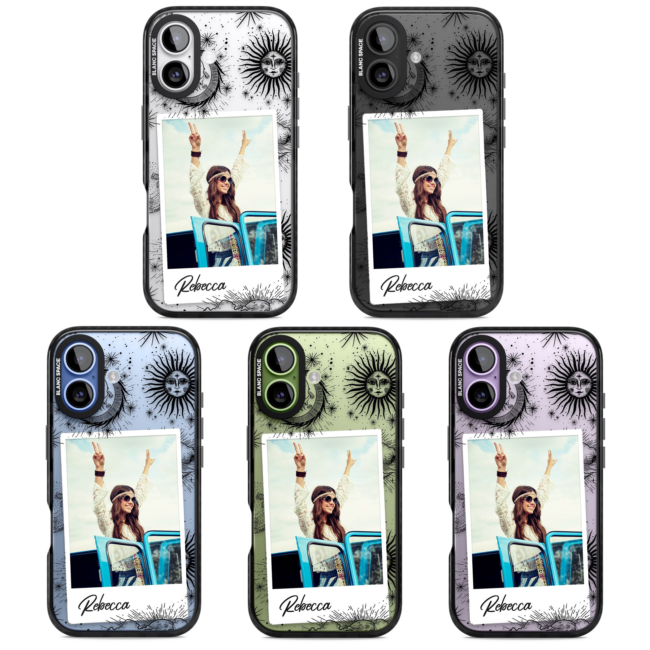 Personalised Astrology Instant Photo iPhone 17 Impact Black Phone Case APT Impact Protection