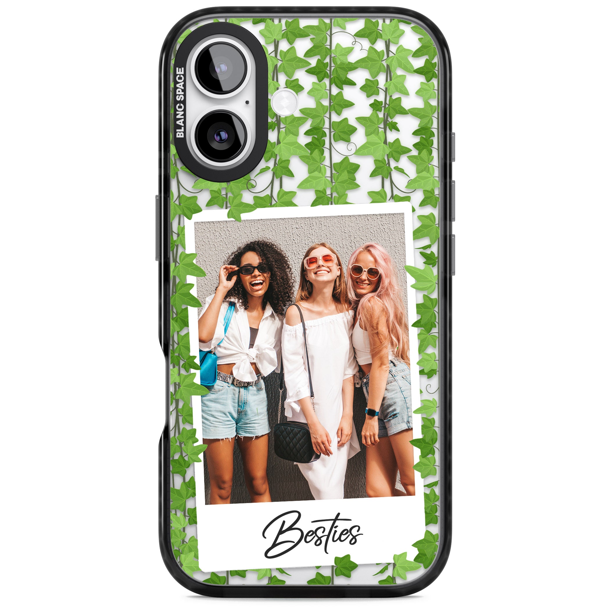 Personalised Ivy Vine Instant Photo iPhone 17 Impact Black Phone Case